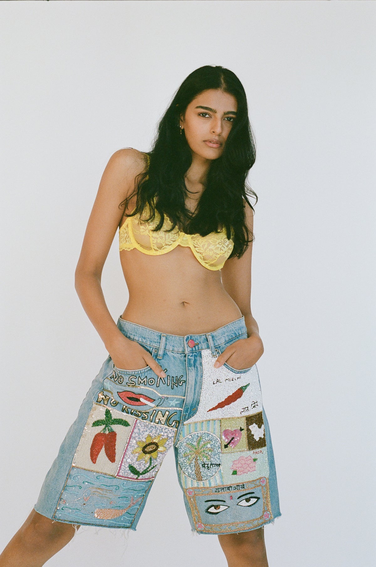 Matches Denim Jorts