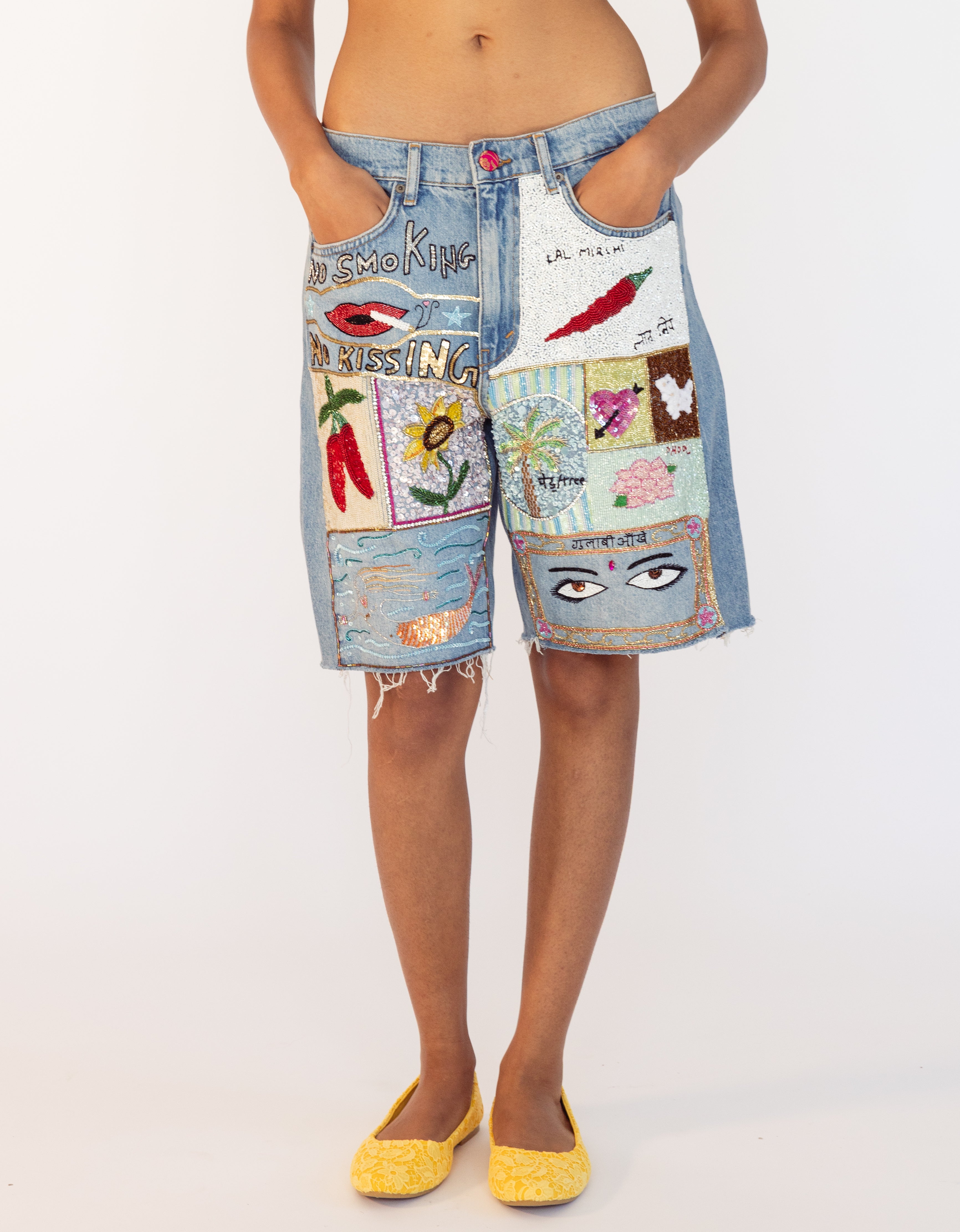 Matches Denim Jorts