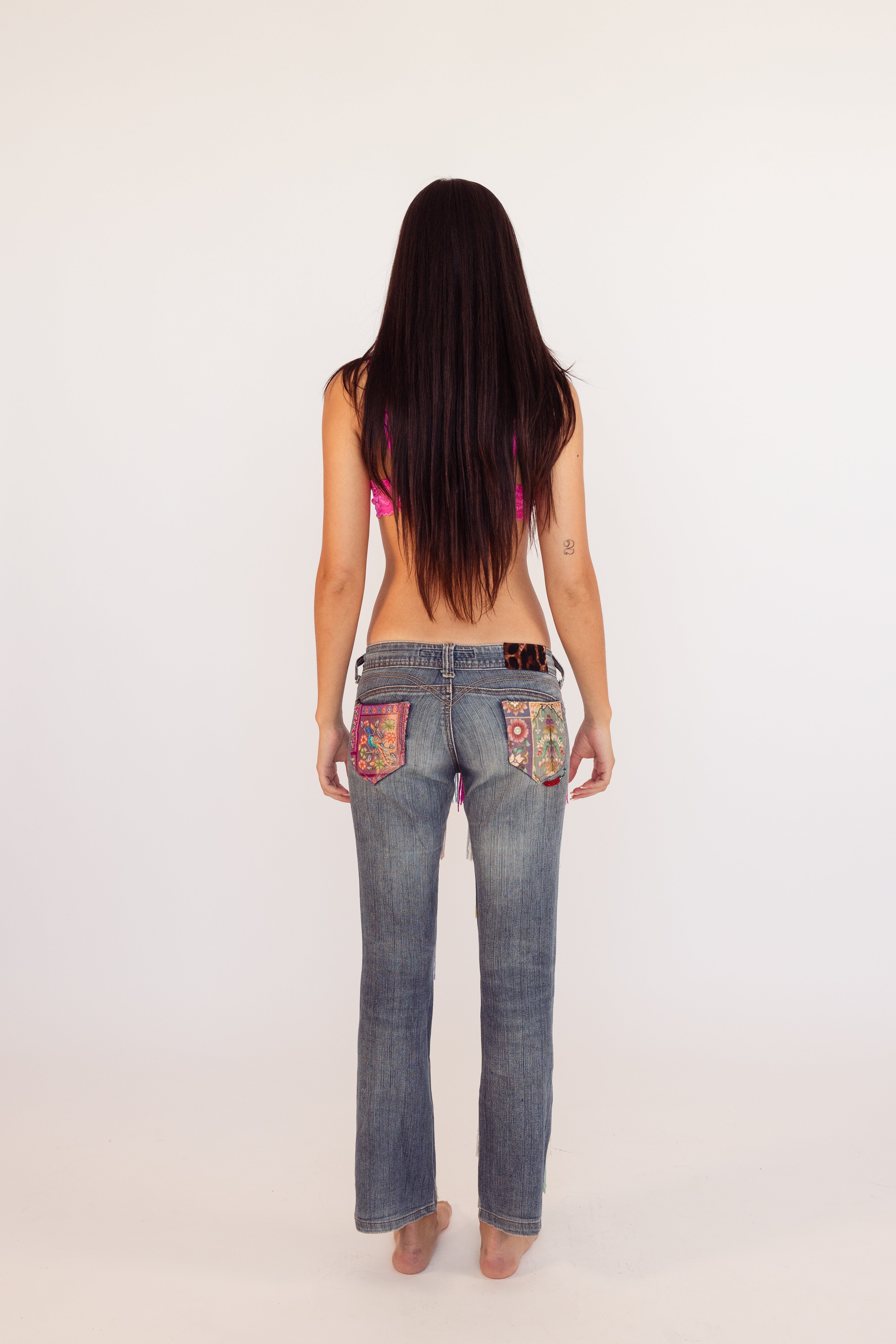 Multi-Tassel Denim Jeans