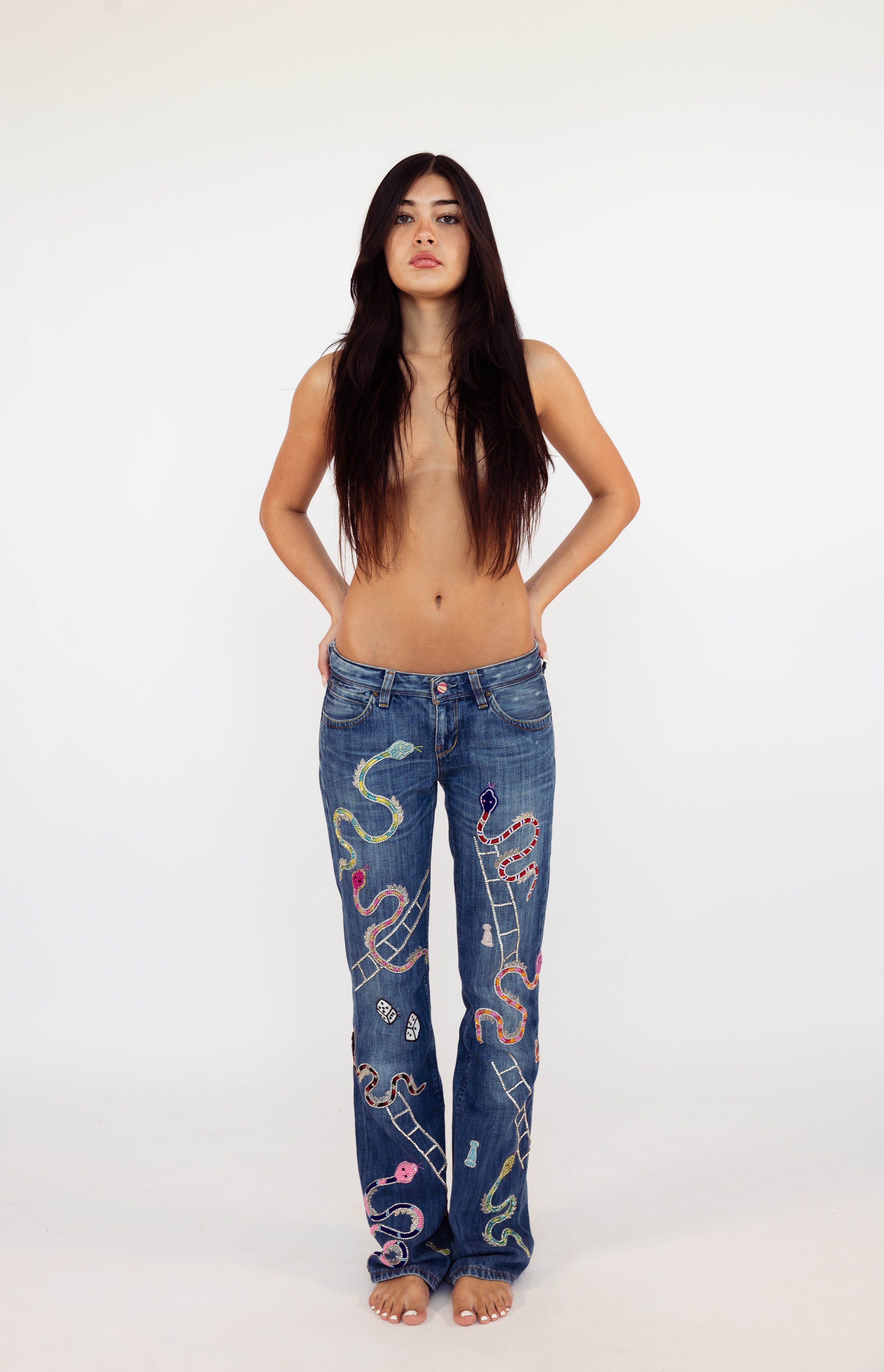 Snakes and Ladders Denim Jeans