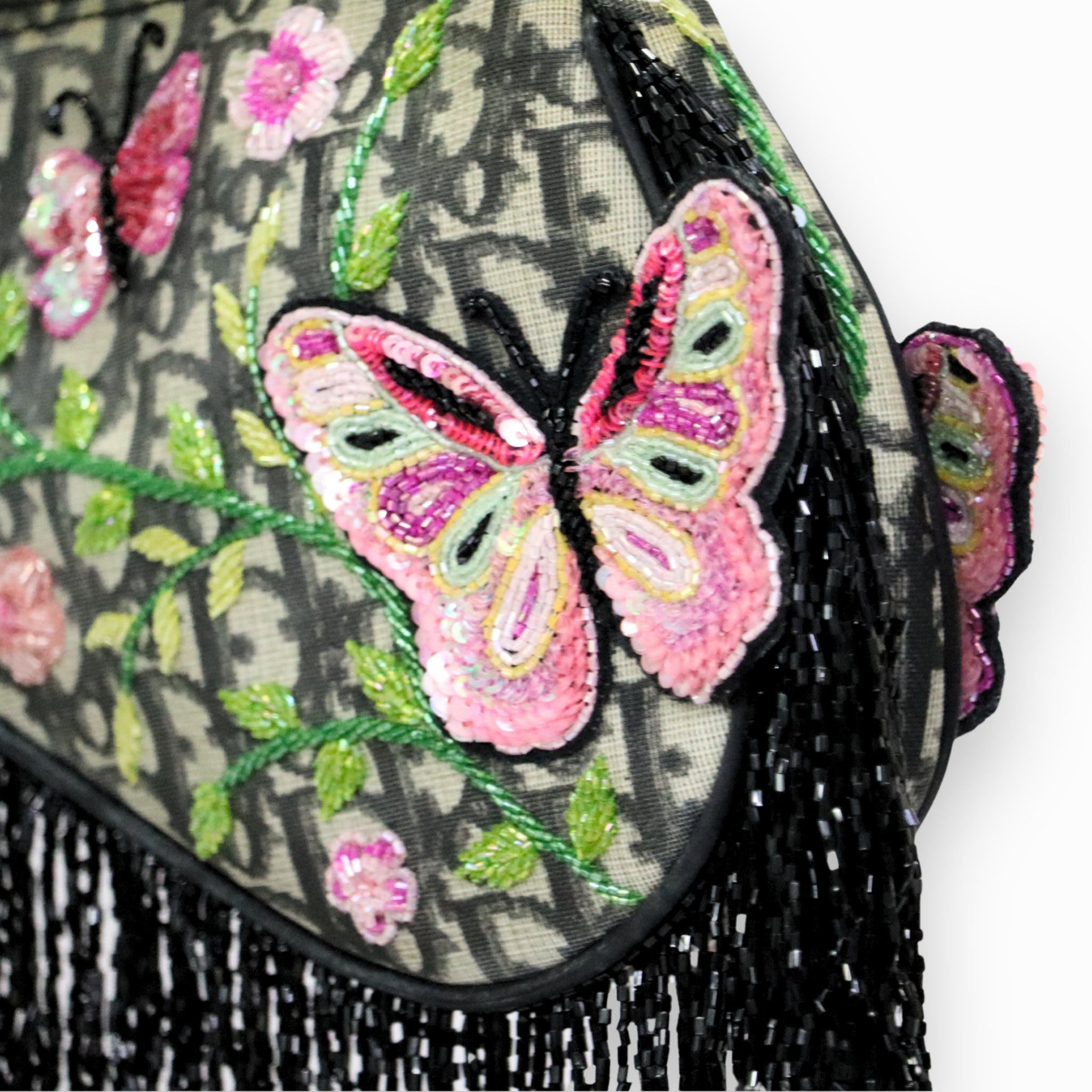 Christian Dior Black Trotter Saddle Bag