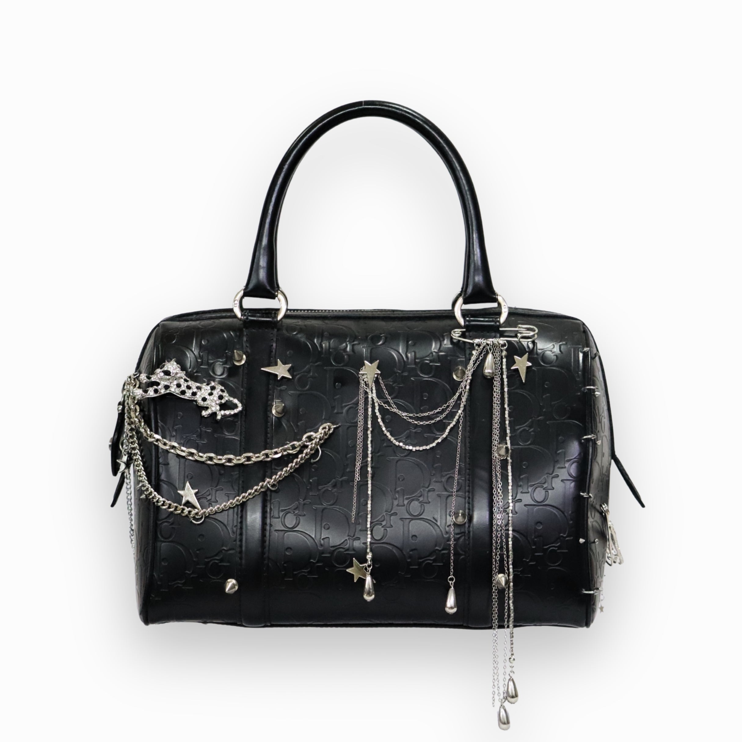 Christian Dior Oblique Black Boston Bag