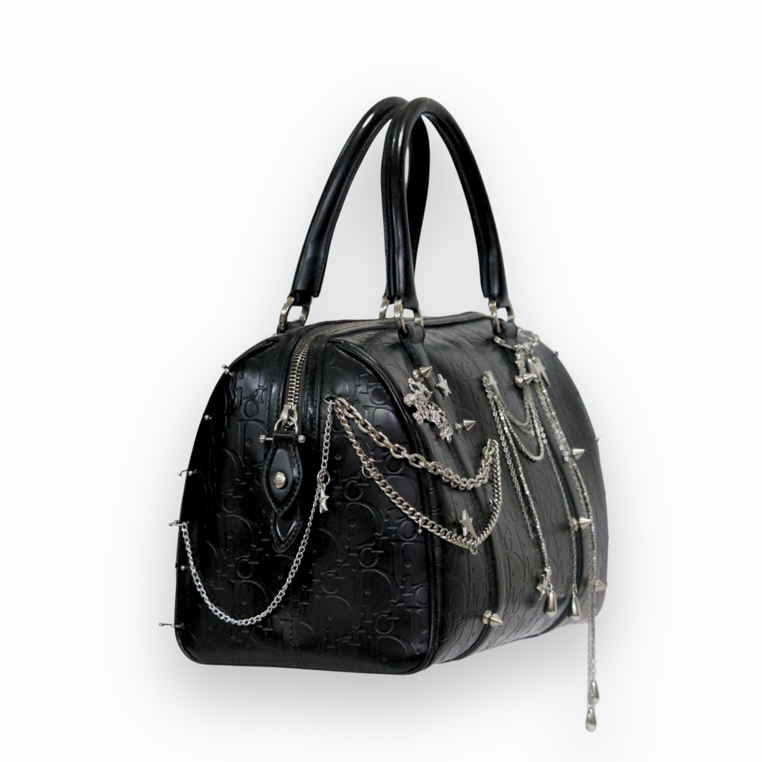 Christian Dior Oblique Black Boston Bag