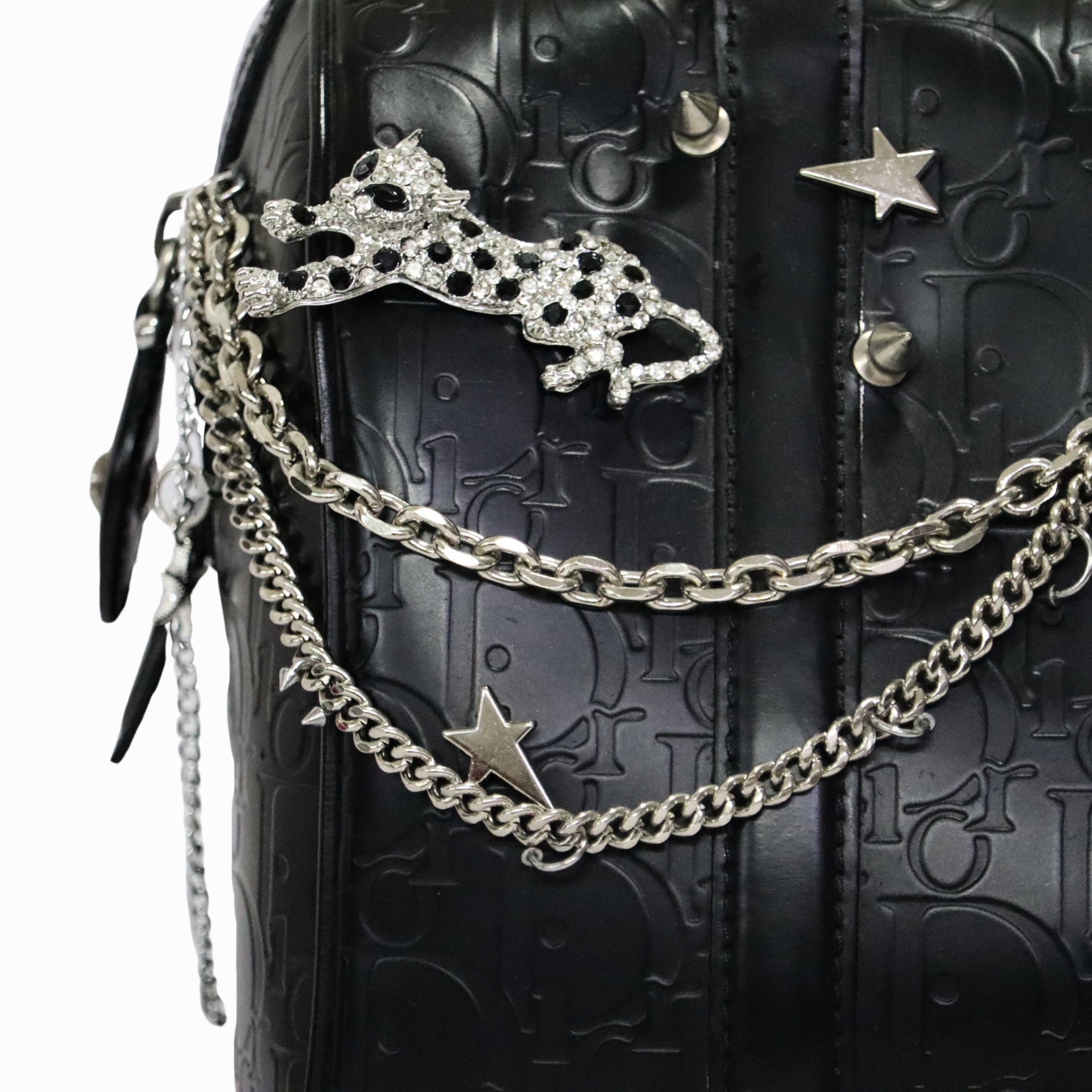 Christian Dior Oblique Black Boston Bag