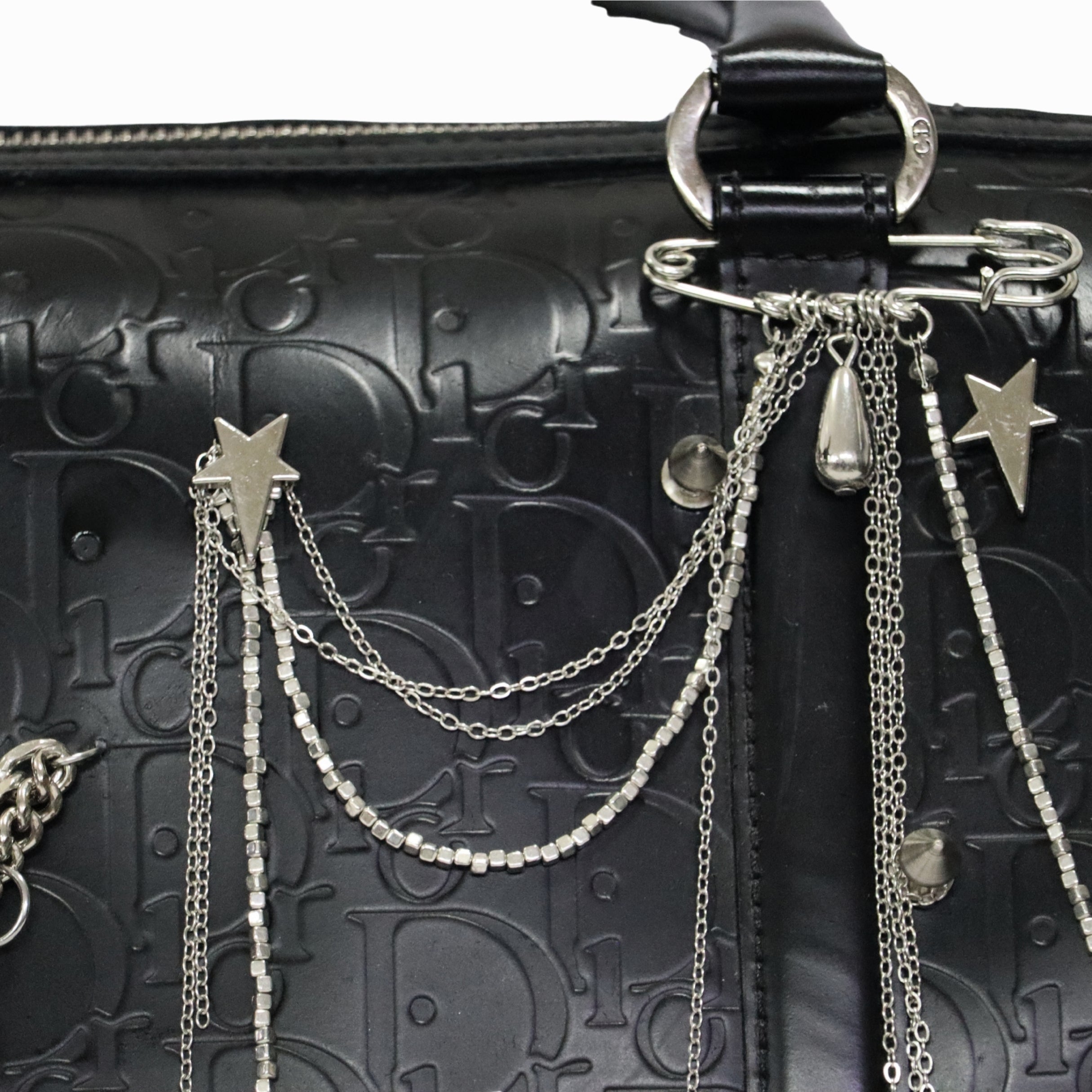 Christian Dior Oblique Black Boston Bag