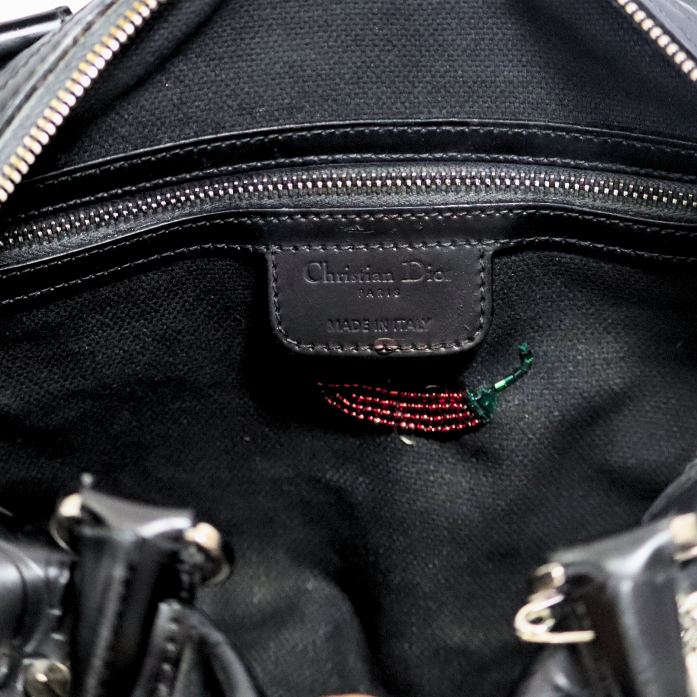 Christian Dior Oblique Black Boston Bag