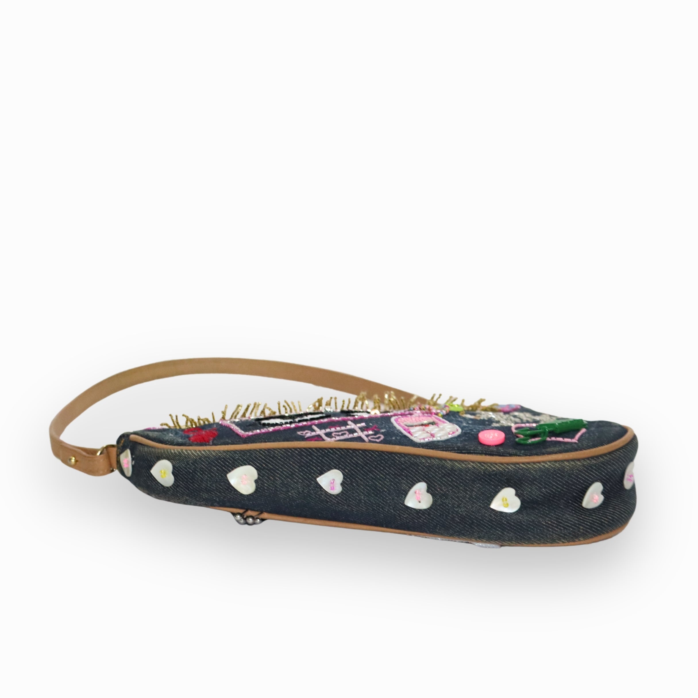 Christian Dior Denim Saddle Bag