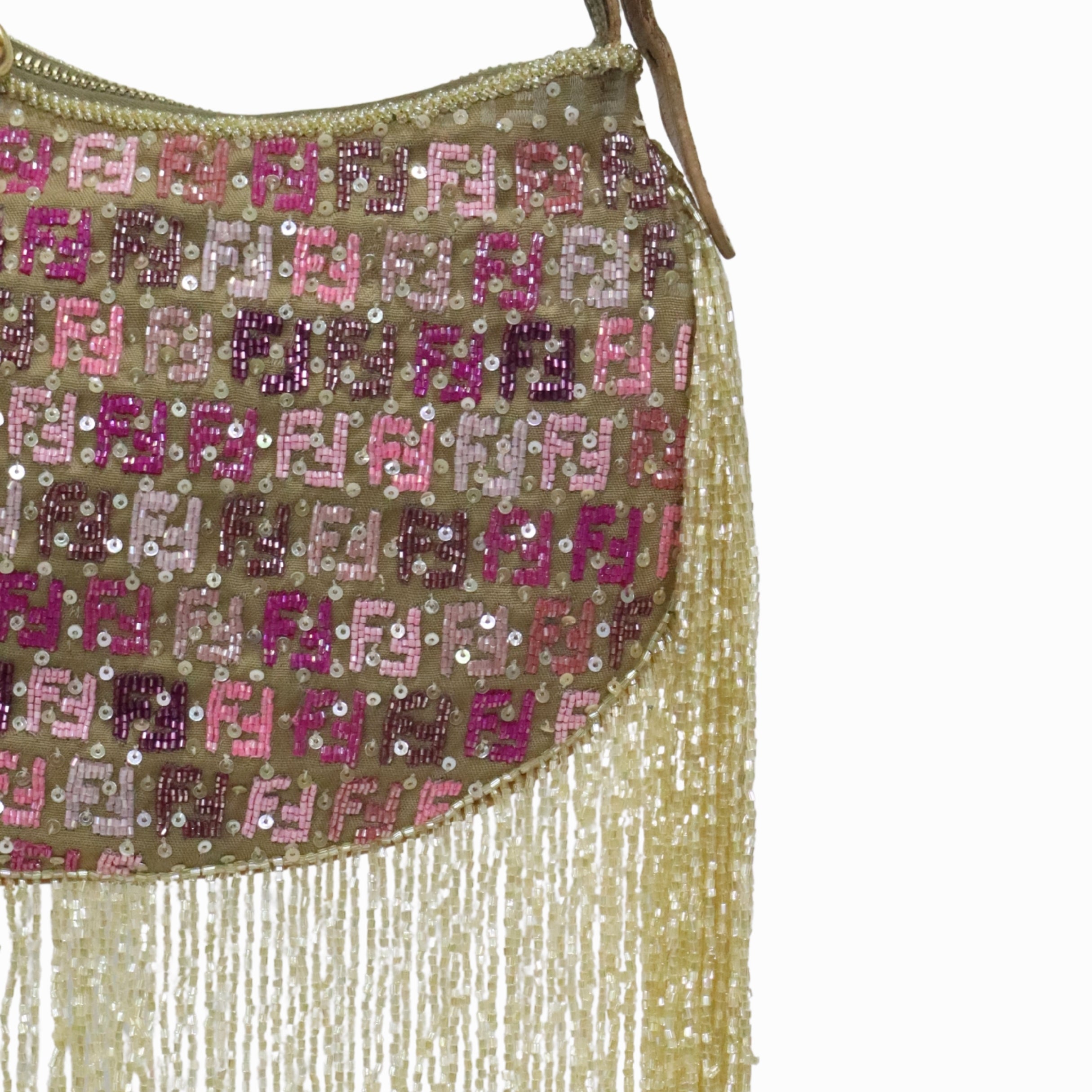 Fendi Zucchino Oyster Shoulder Bag