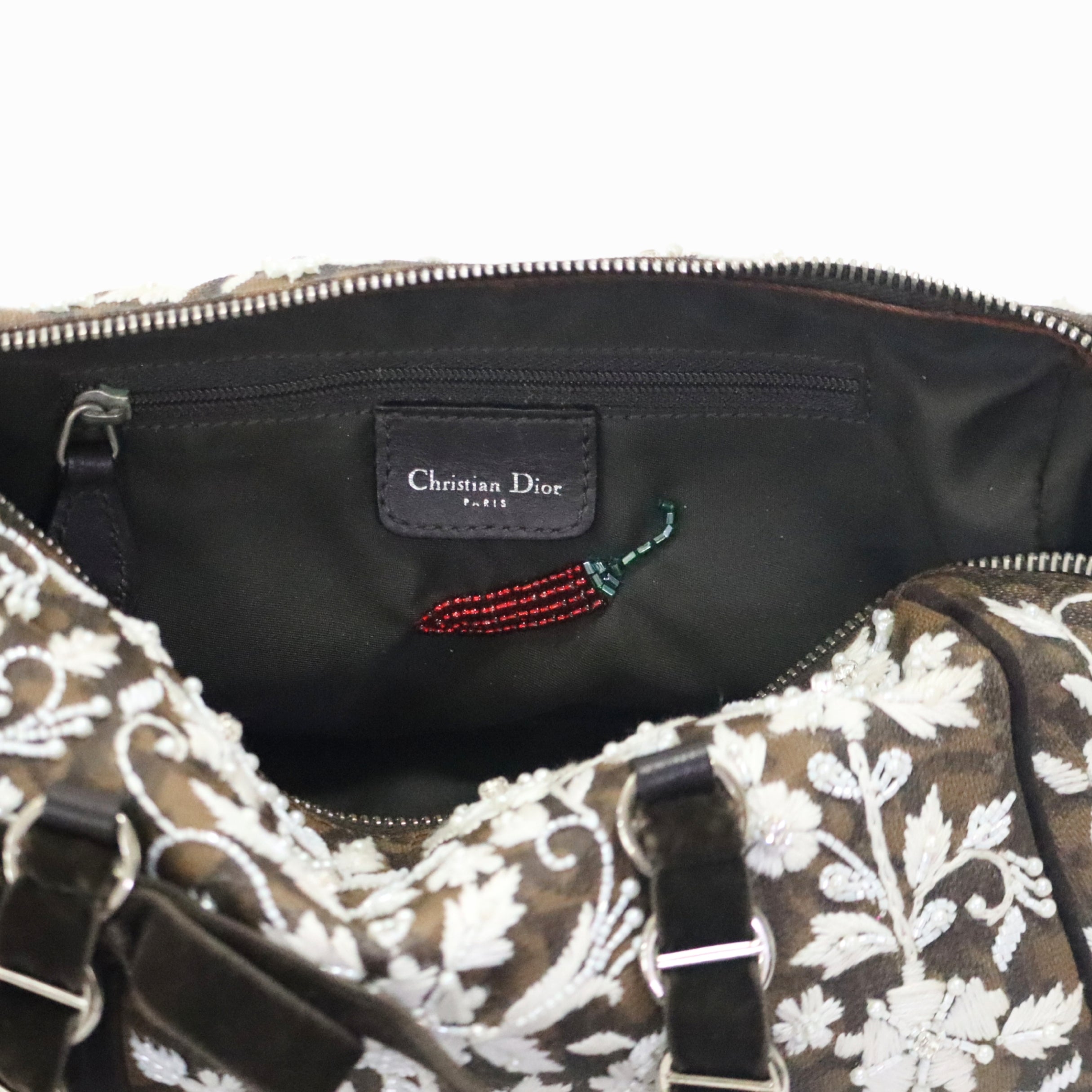 Christian Dior Trotter Romantique Diorissimo Boston Bag