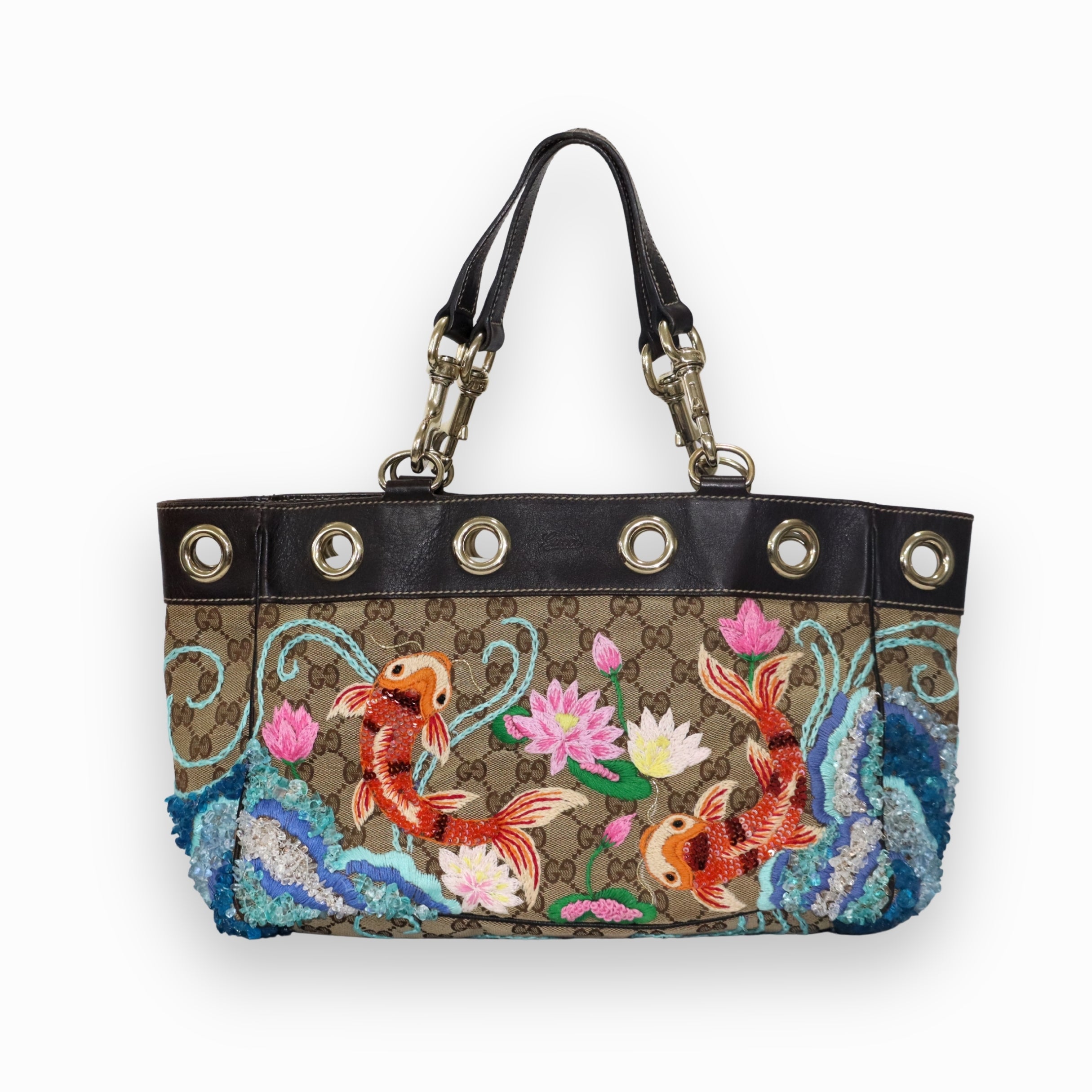 Gucci Canvas Positano Tote