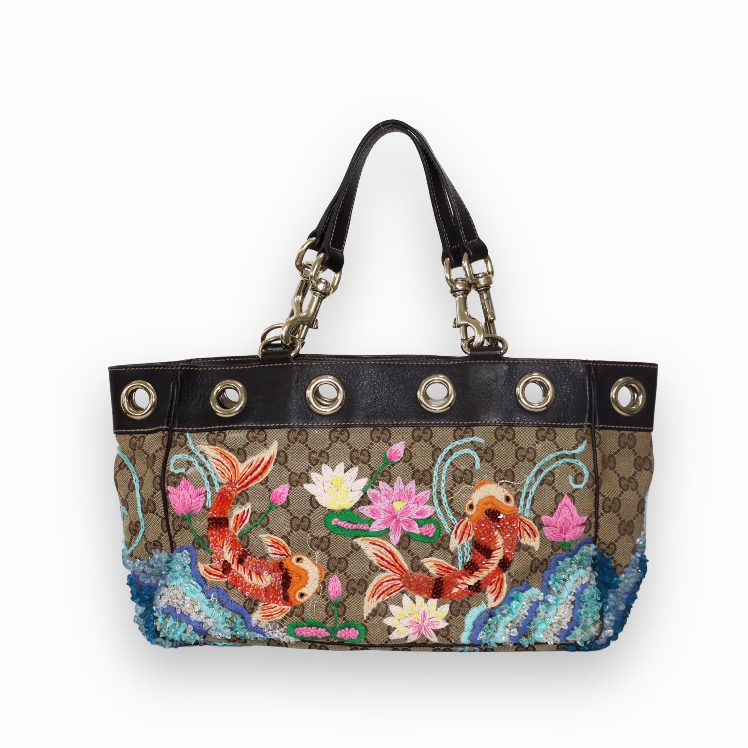 Gucci Canvas Positano Tote