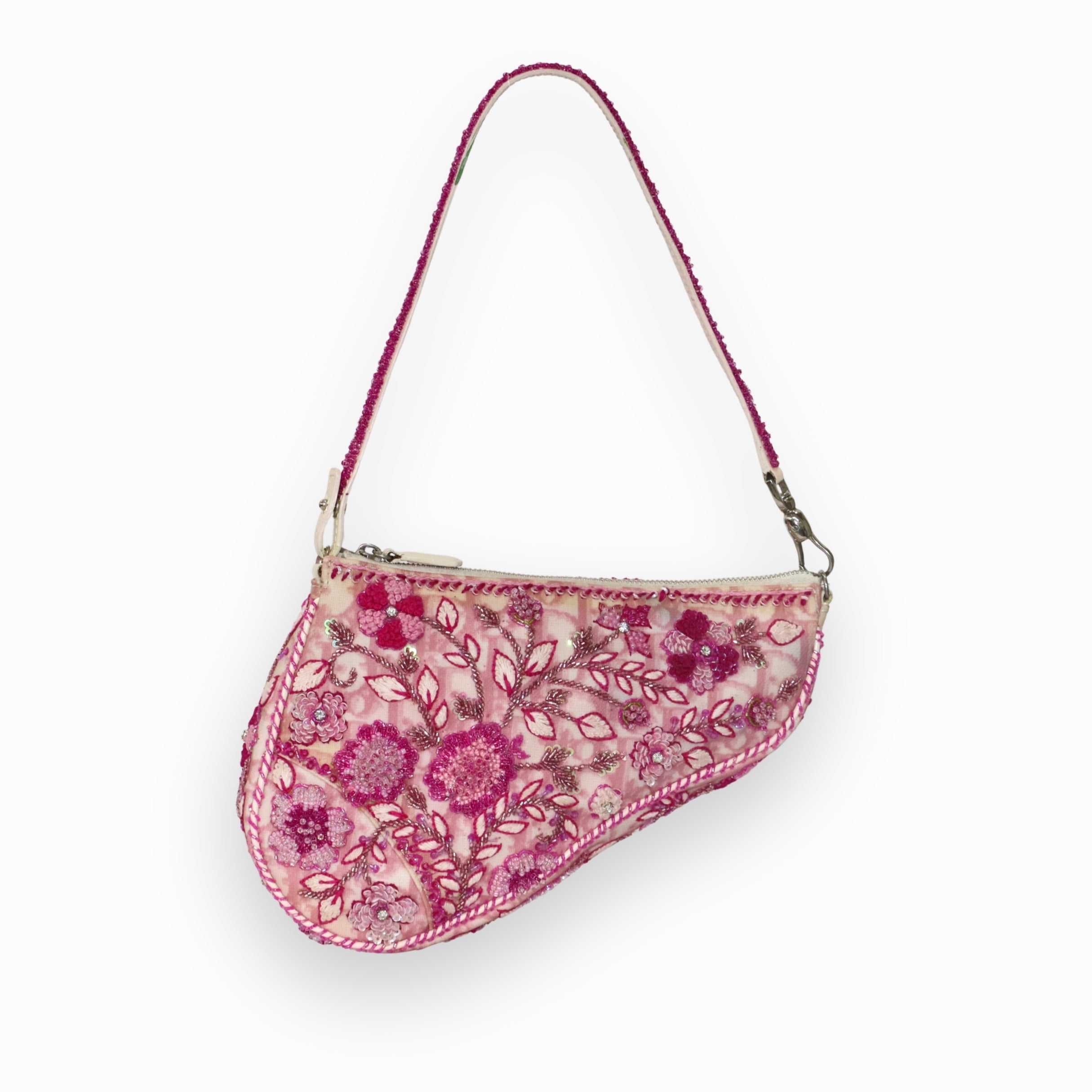 Christian Dior Pink Trotter Saddle Pochette