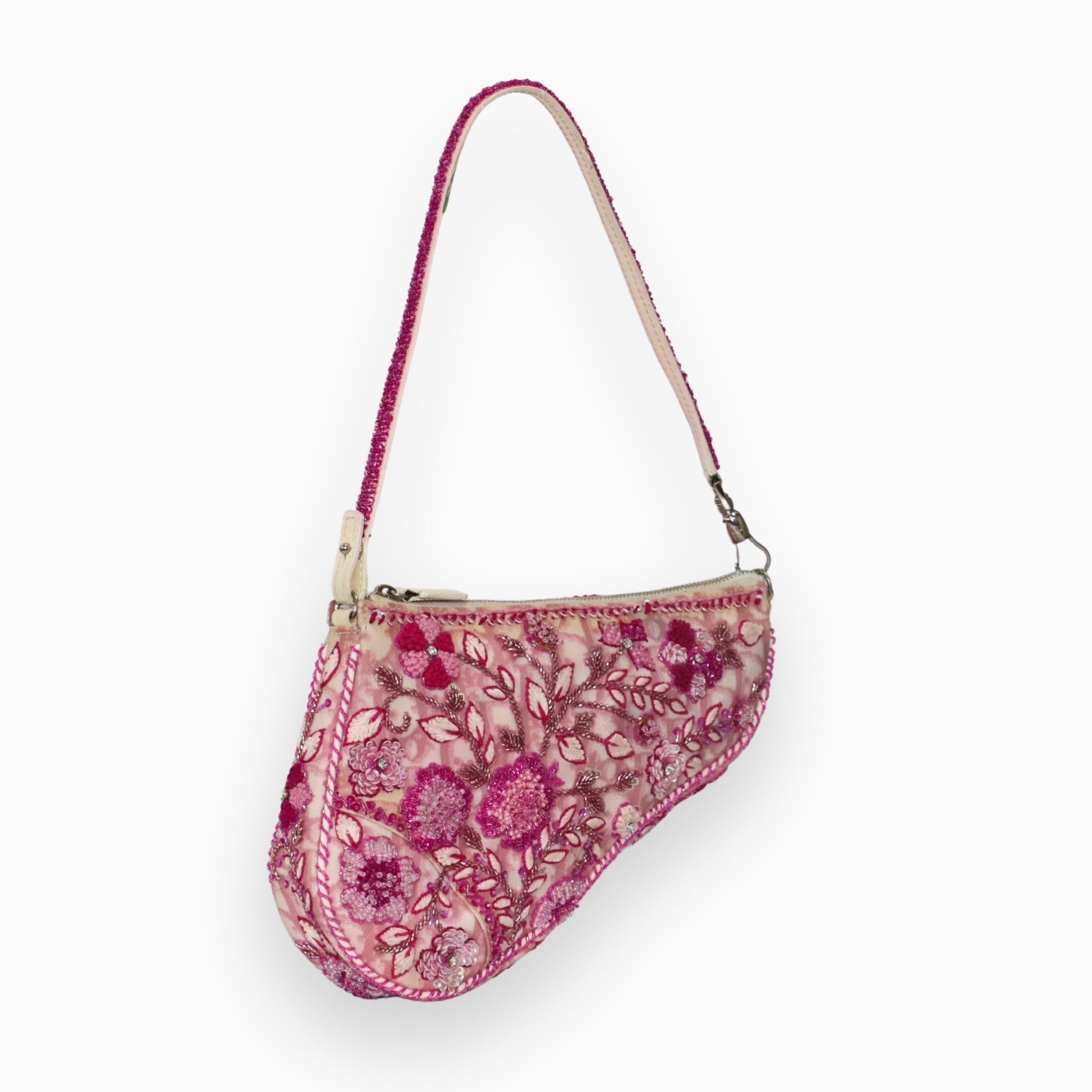 Christian Dior Pink Trotter Saddle Pochette