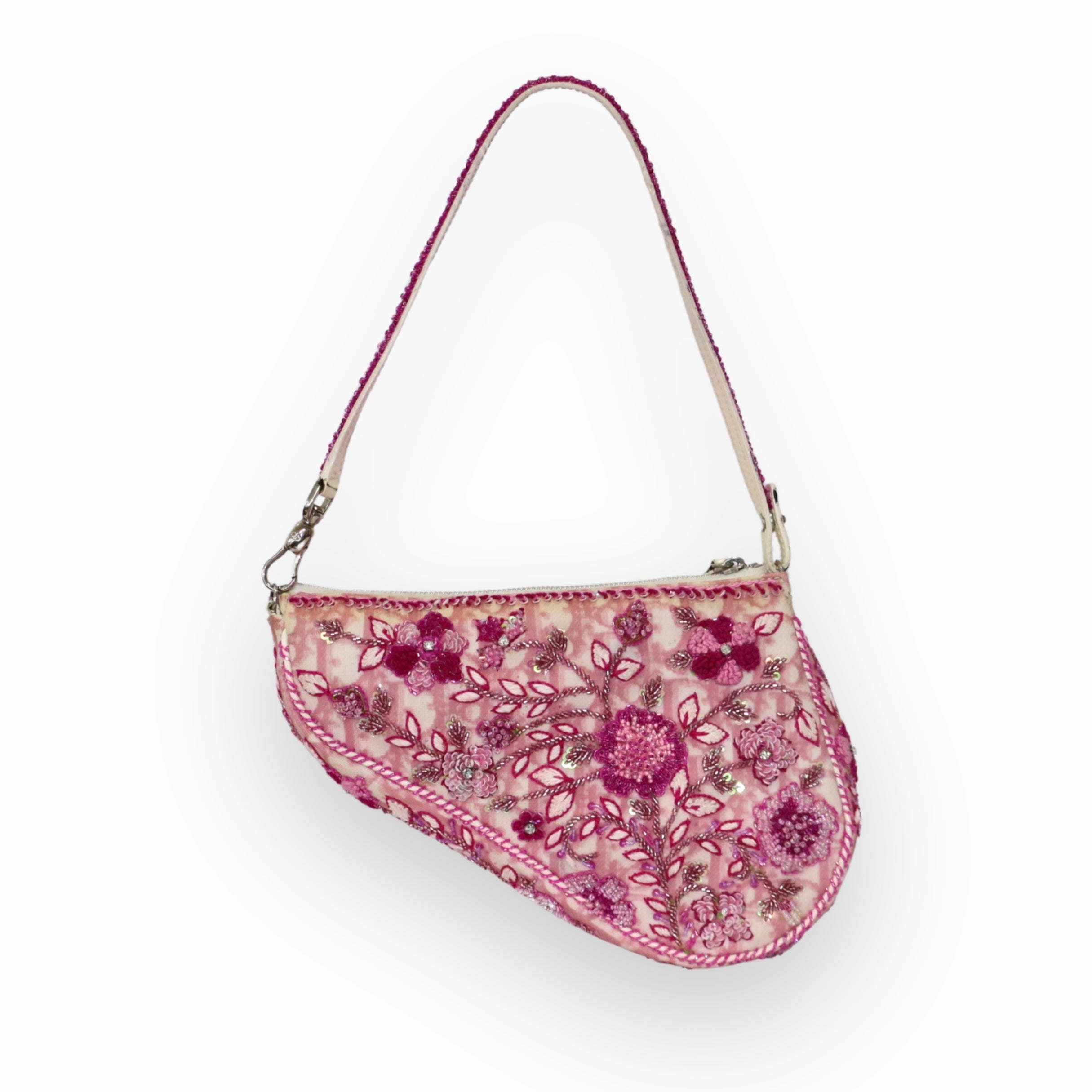 Christian Dior Pink Trotter Saddle Pochette