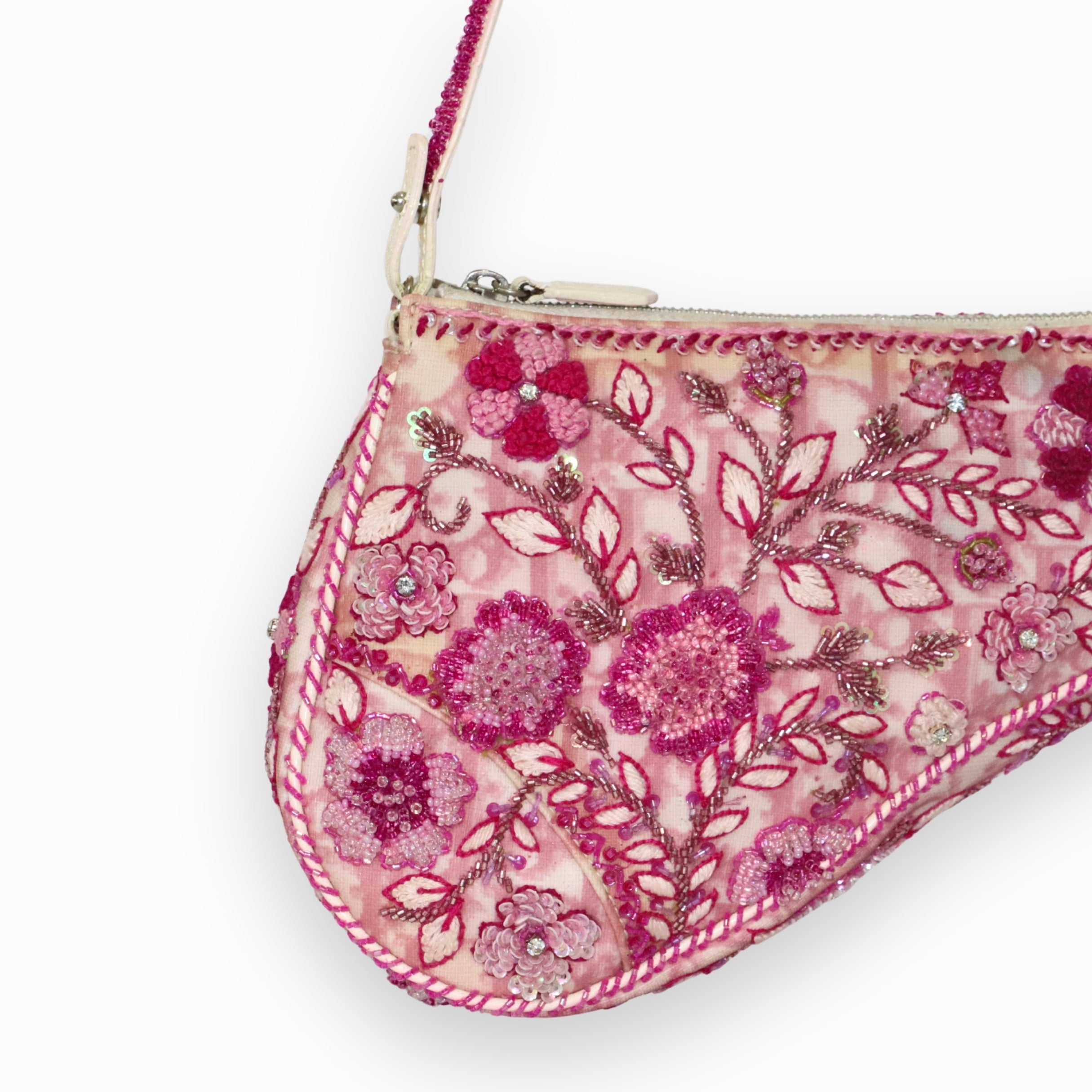Christian Dior Pink Trotter Saddle Pochette