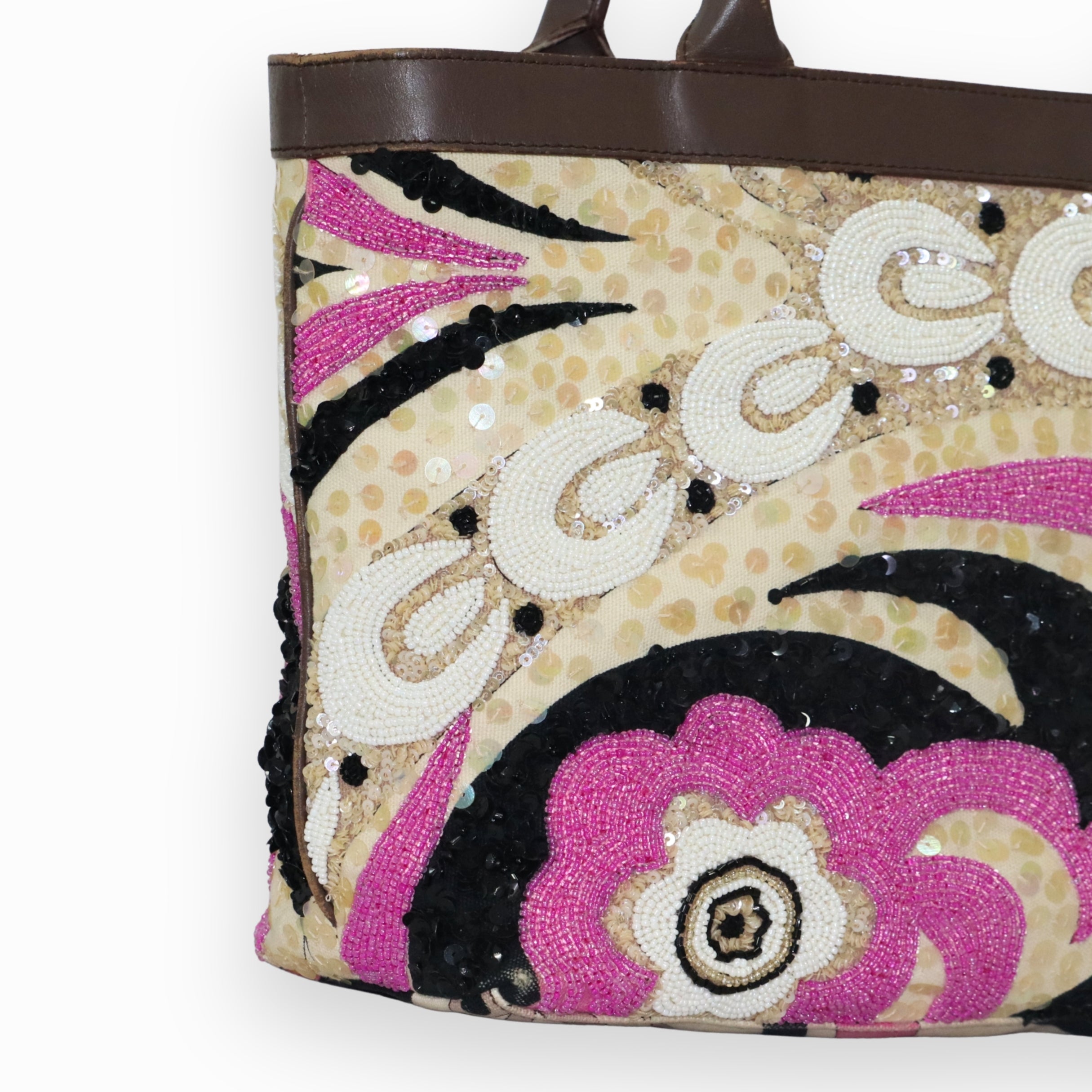 Emilio Pucci Putty Pattern Tote Bag