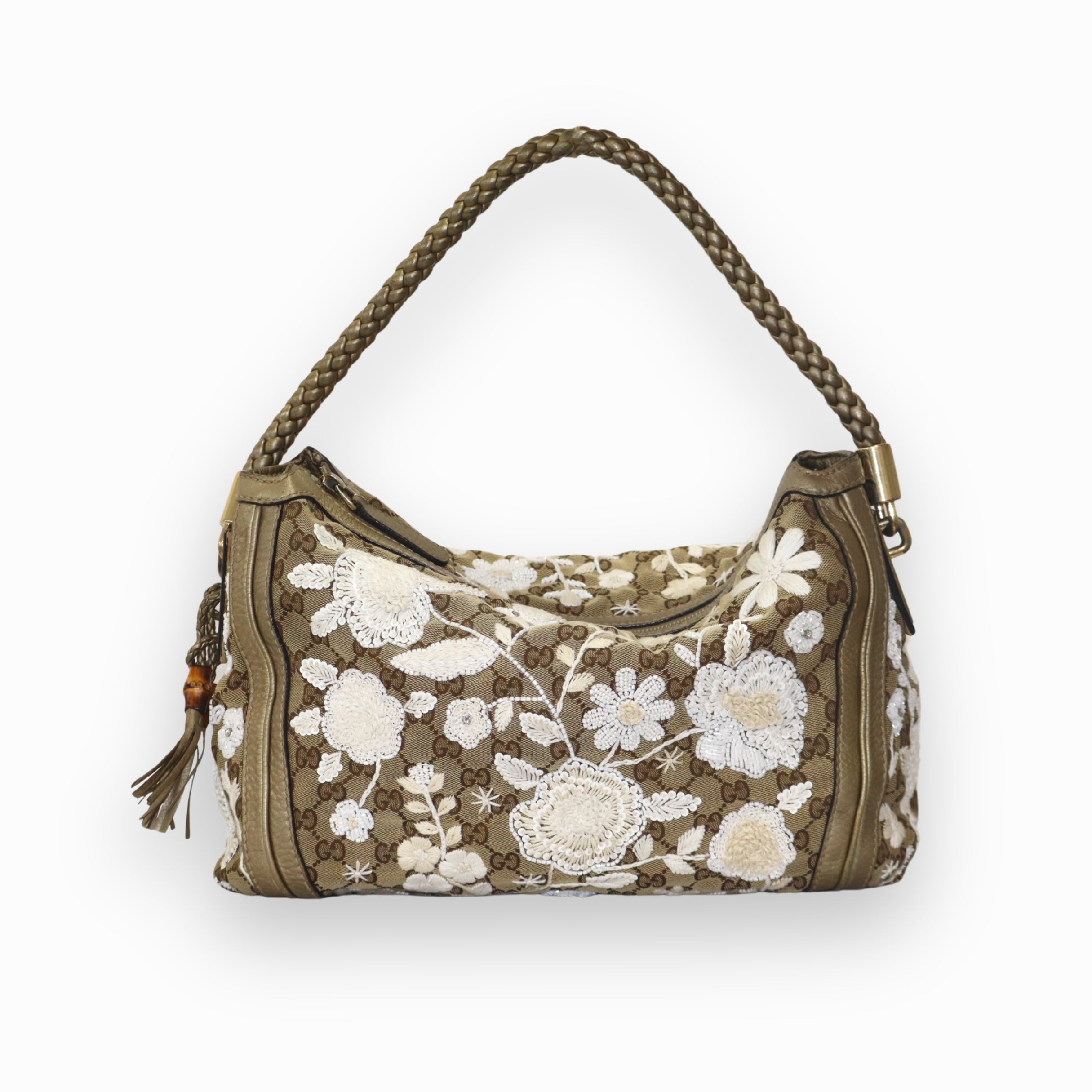 Gucci Canvas Bella Hobo Bag