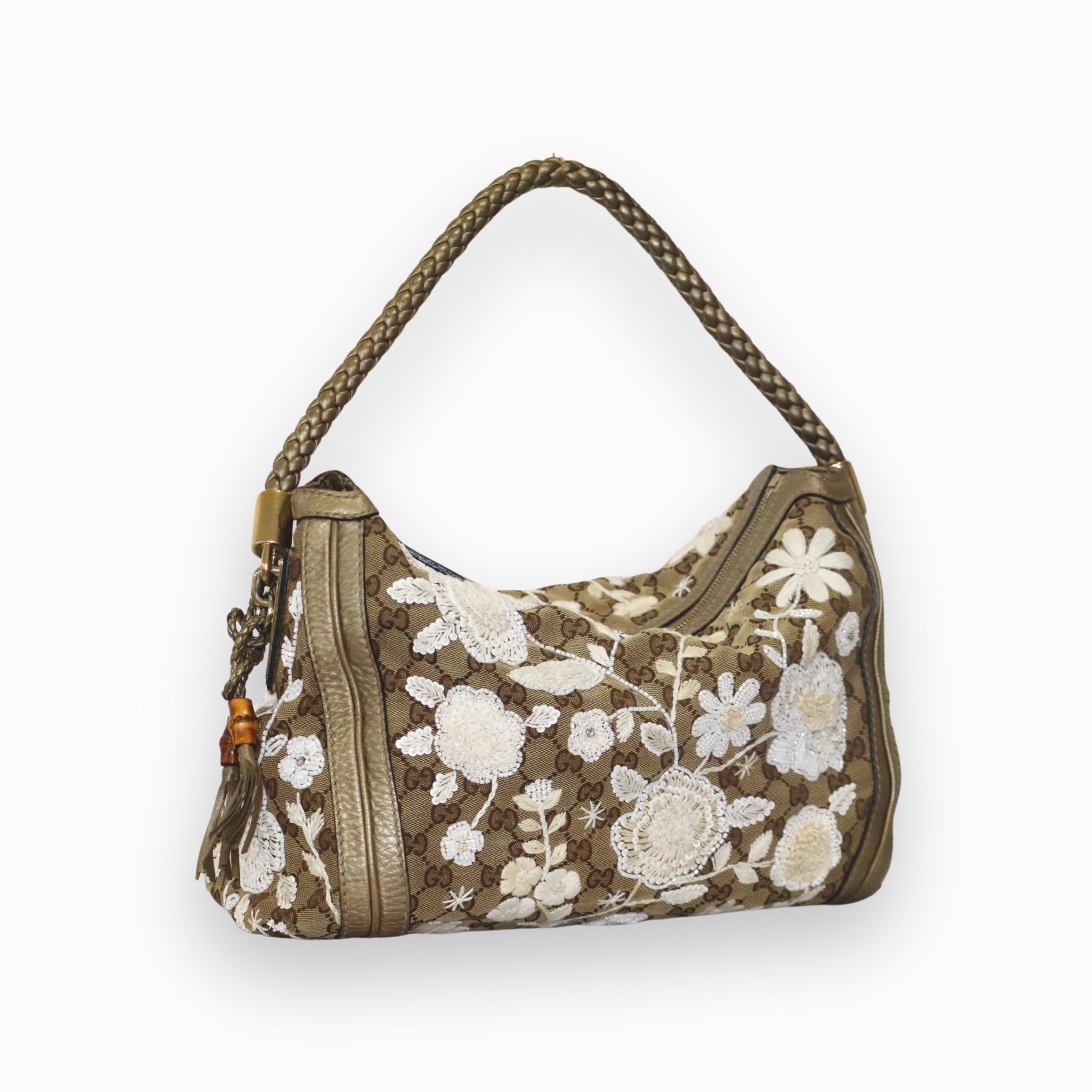 Gucci Canvas Bella Hobo Bag