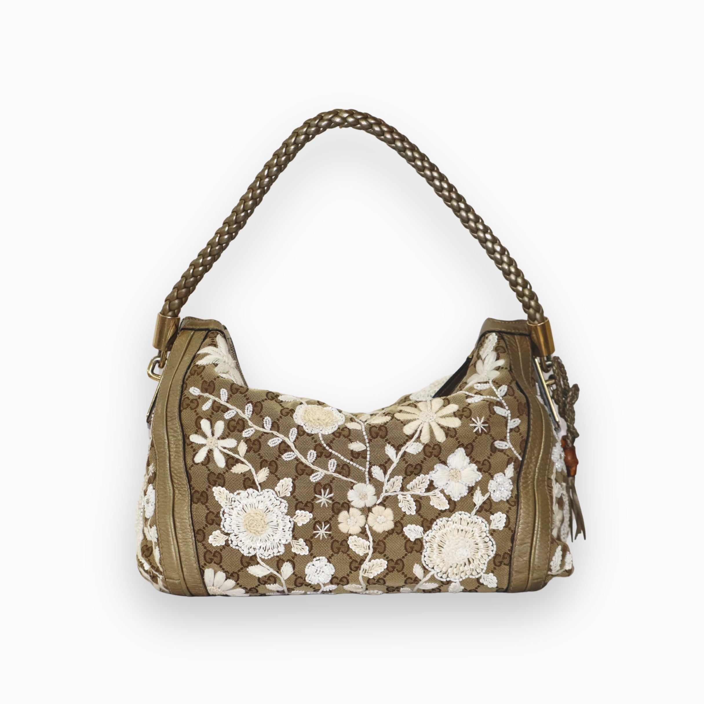 Gucci Canvas Bella Hobo Bag