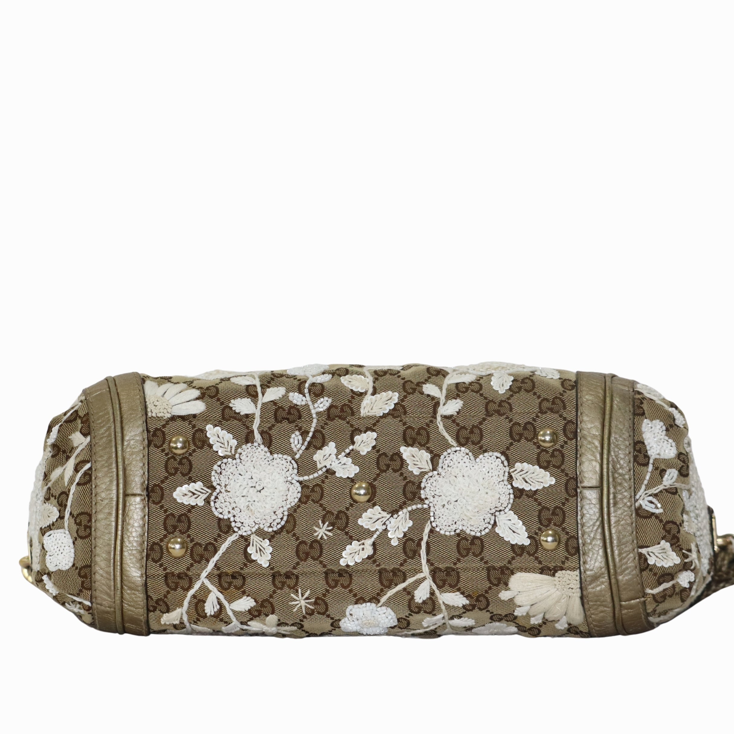 Gucci Canvas Bella Hobo Bag