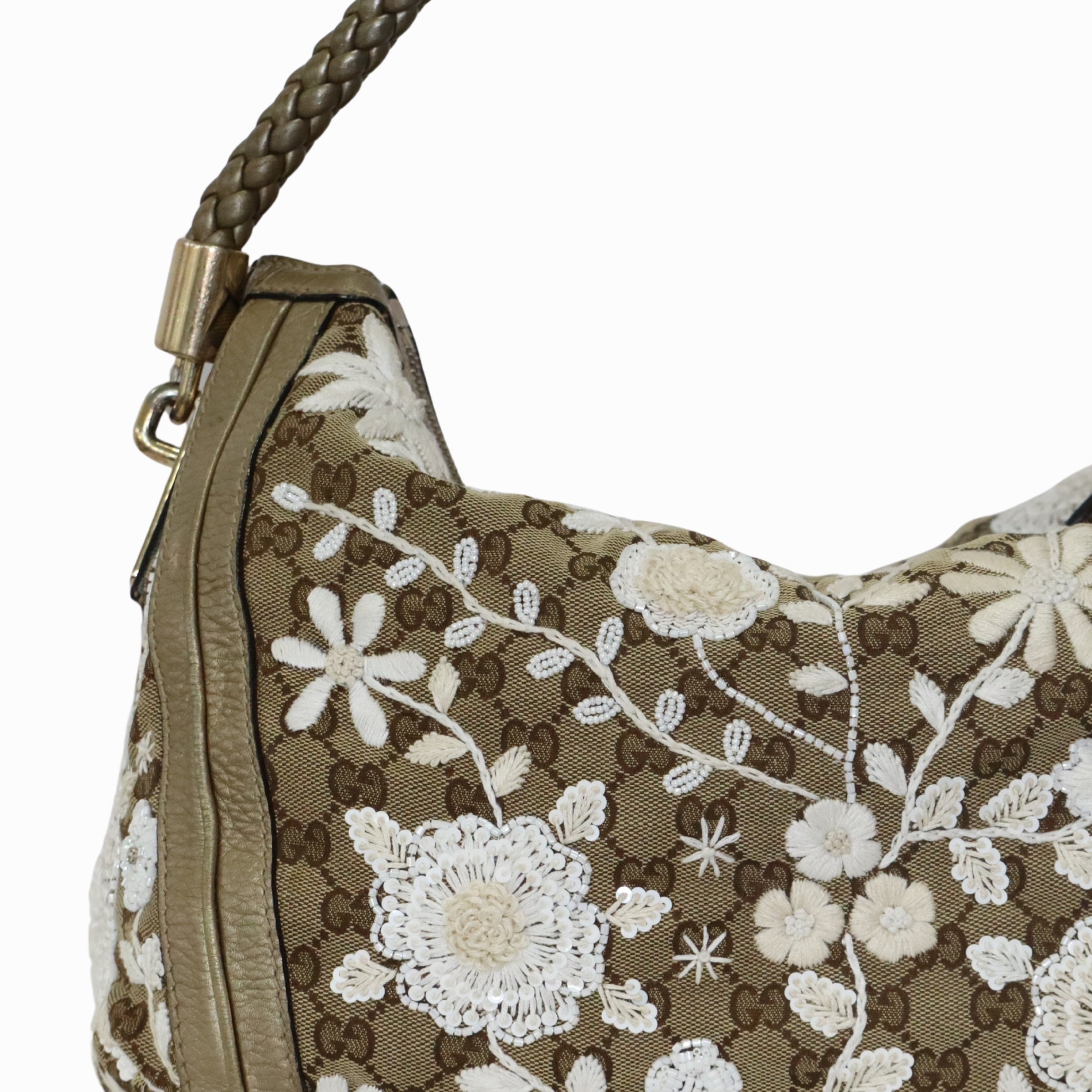 Gucci Canvas Bella Hobo Bag