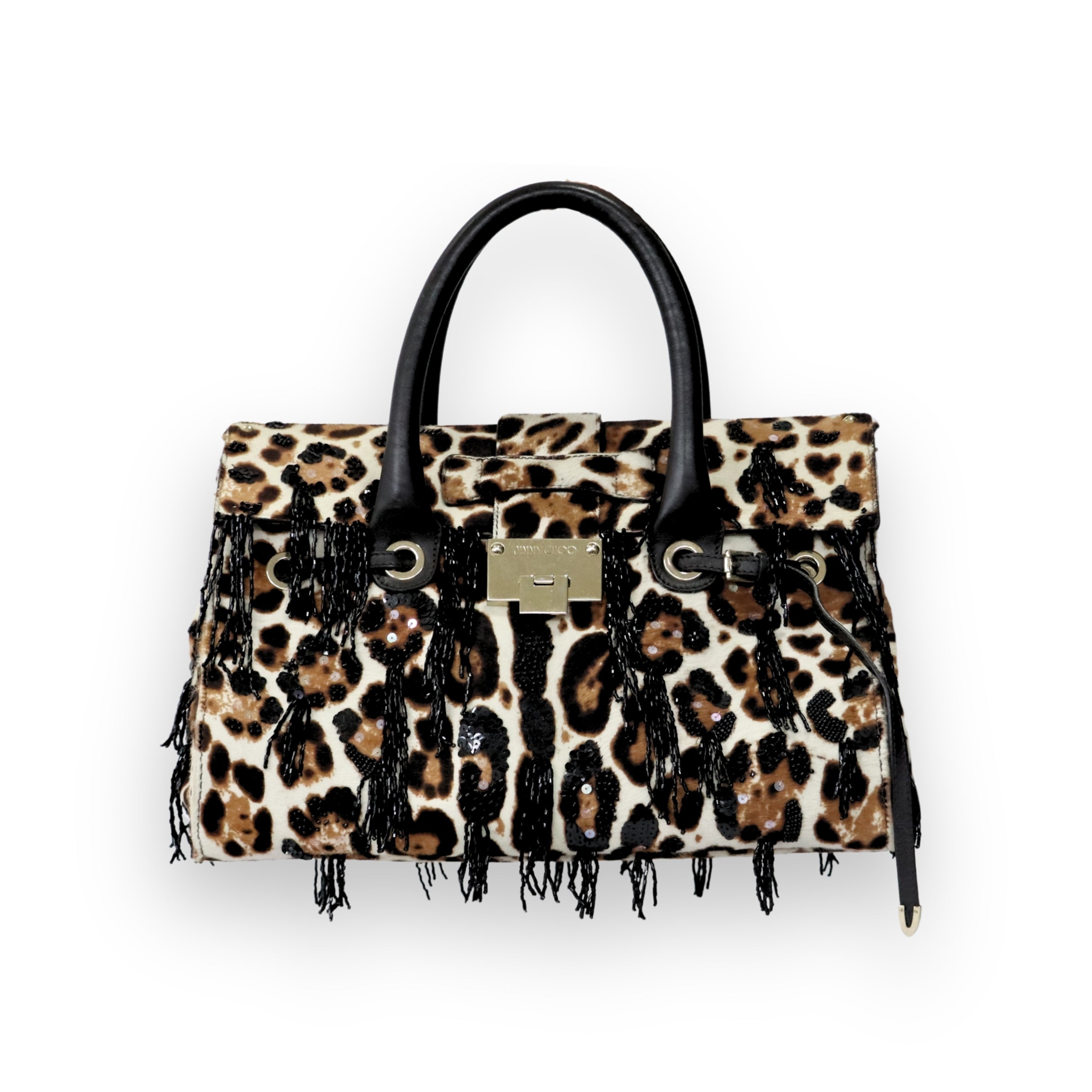 Jimmy Choo Leopard Rosalie Pony Hair Satchel