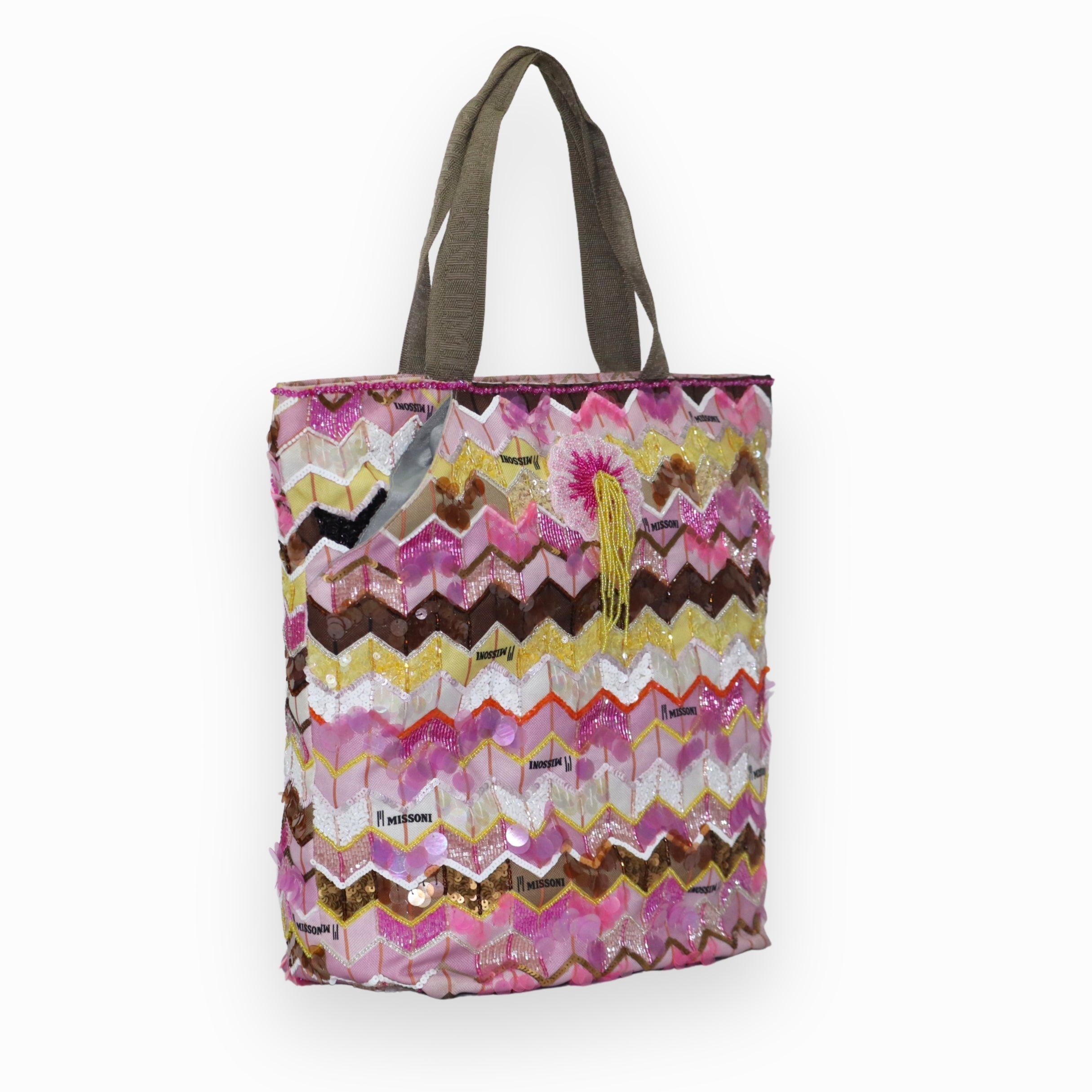 Missoni Zigzag Tote Bag With Pouch