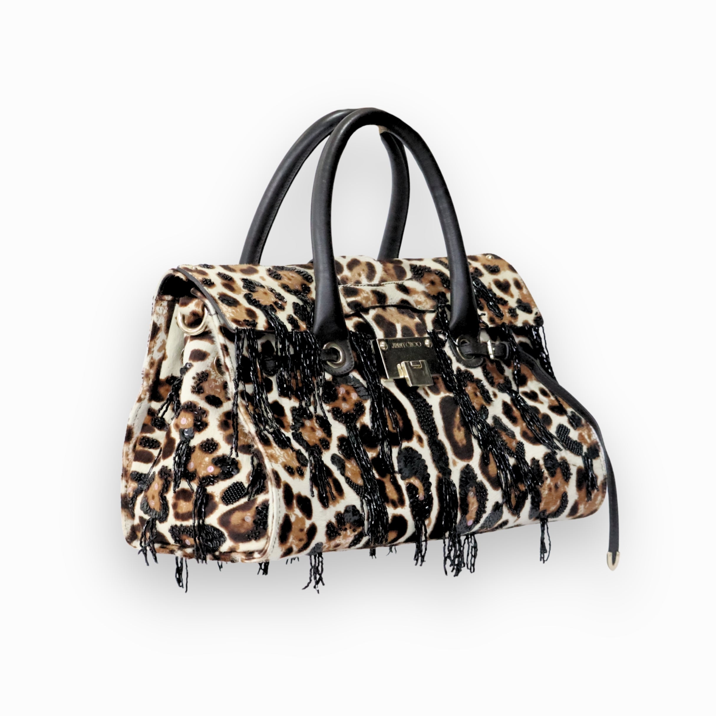 Jimmy Choo Leopard Rosalie Pony Hair Satchel