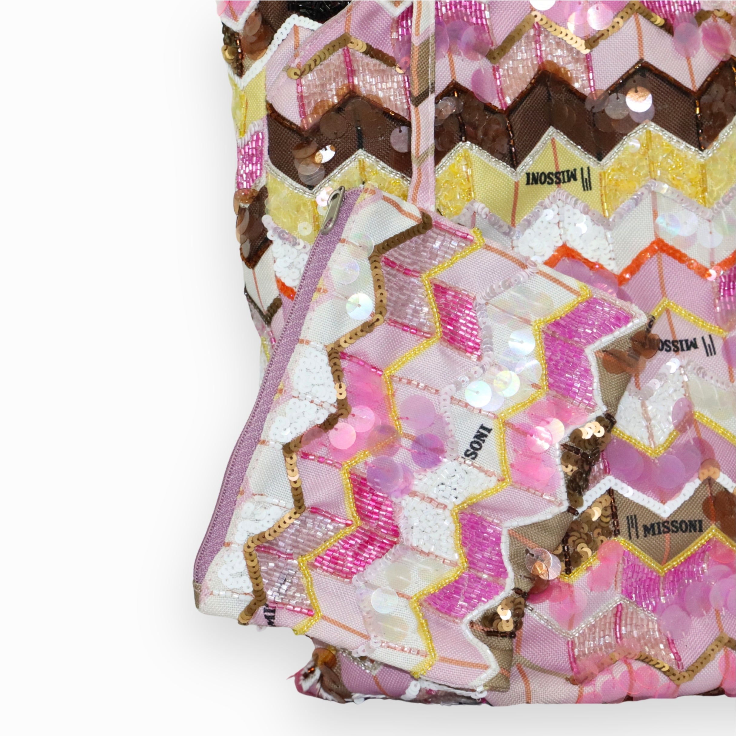 Missoni Zigzag Tote Bag With Pouch