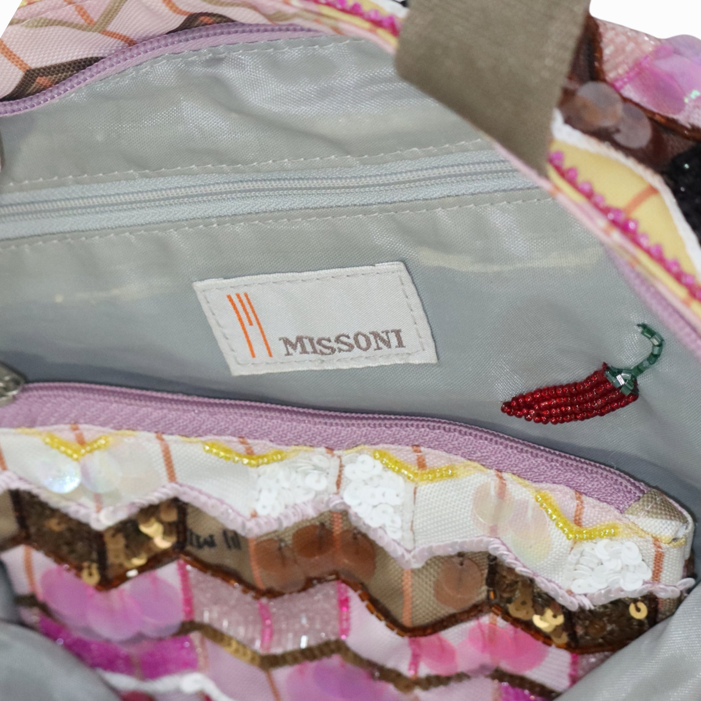Missoni Zigzag Tote Bag With Pouch