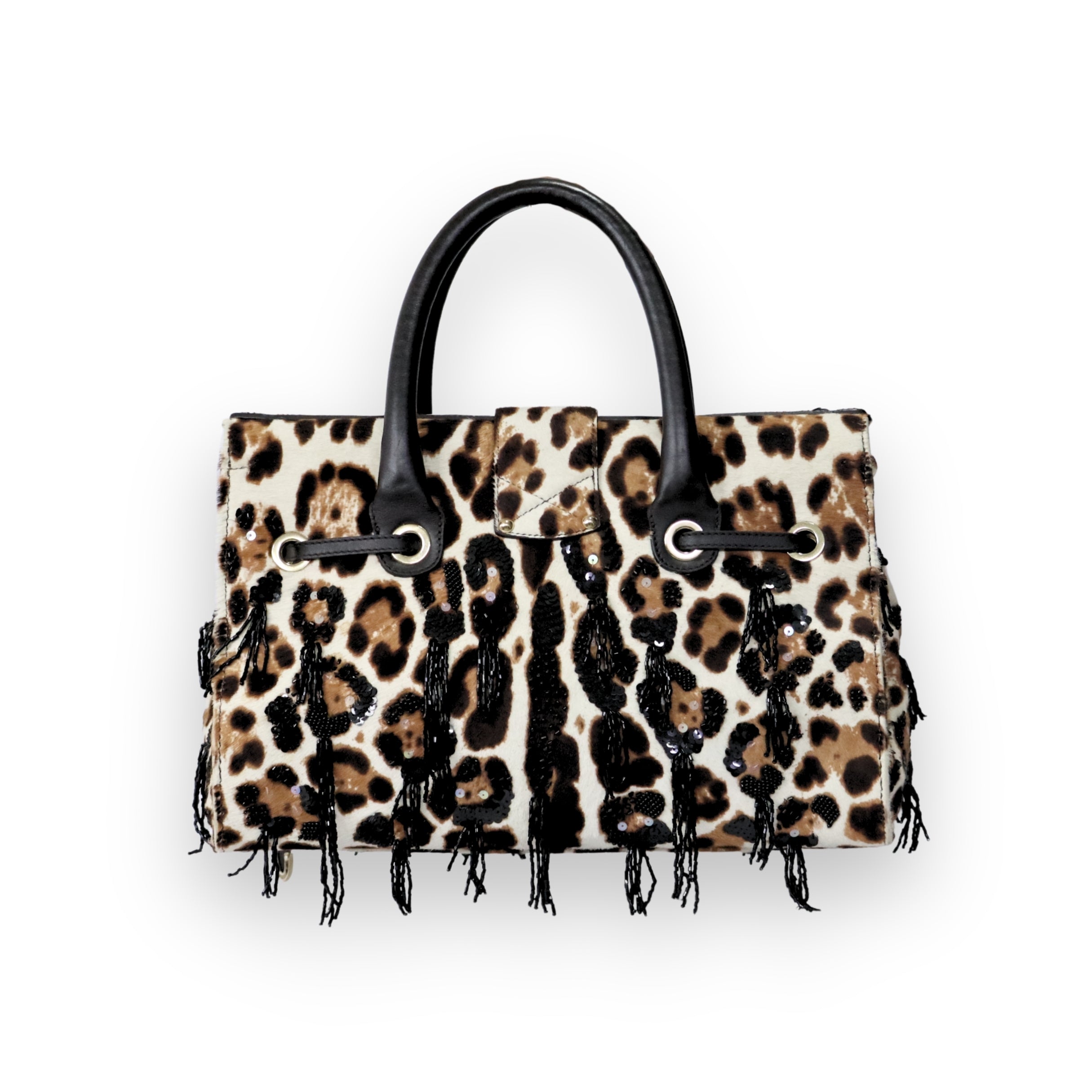 Jimmy Choo Leopard Rosalie Pony Hair Satchel