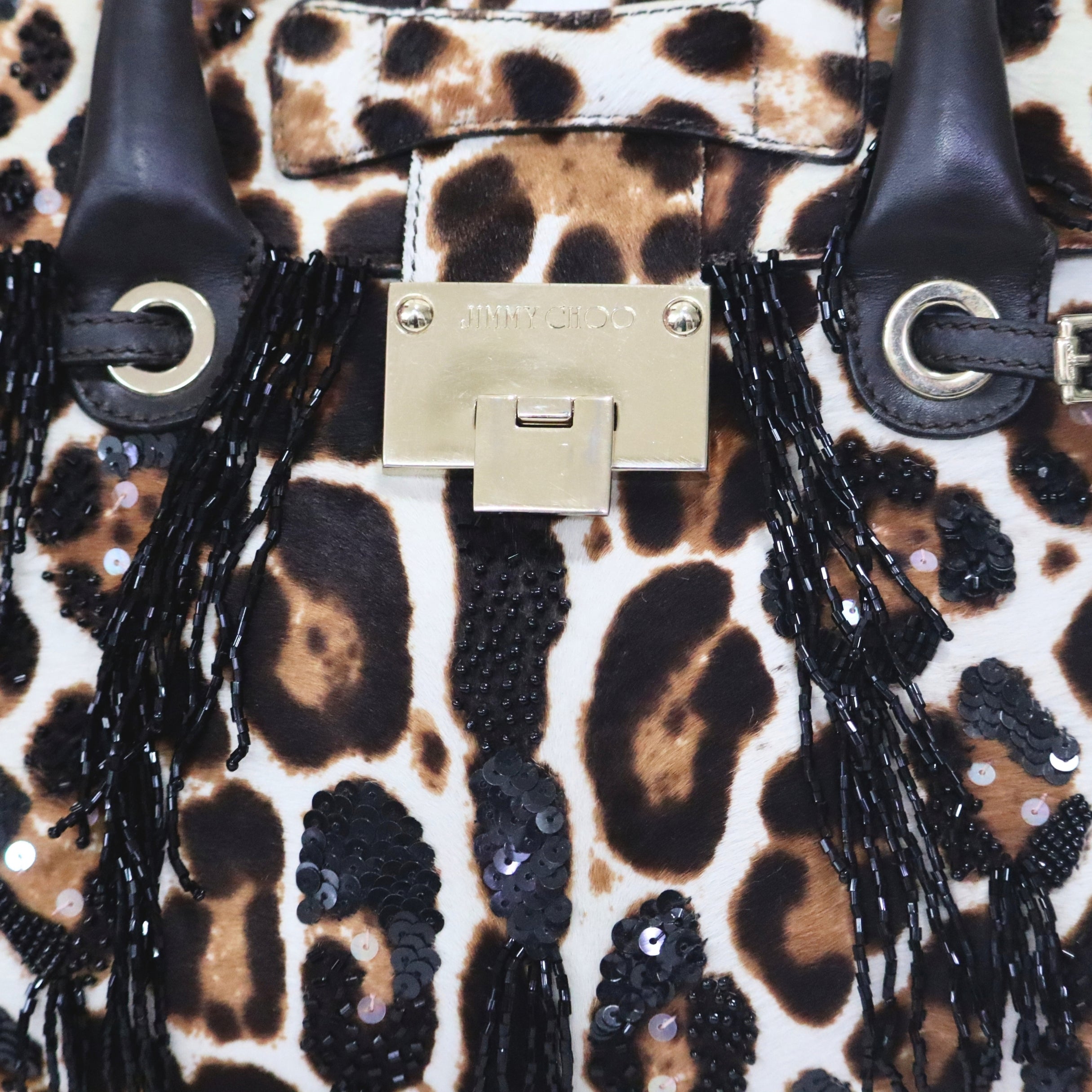 Jimmy Choo Leopard Rosalie Pony Hair Satchel