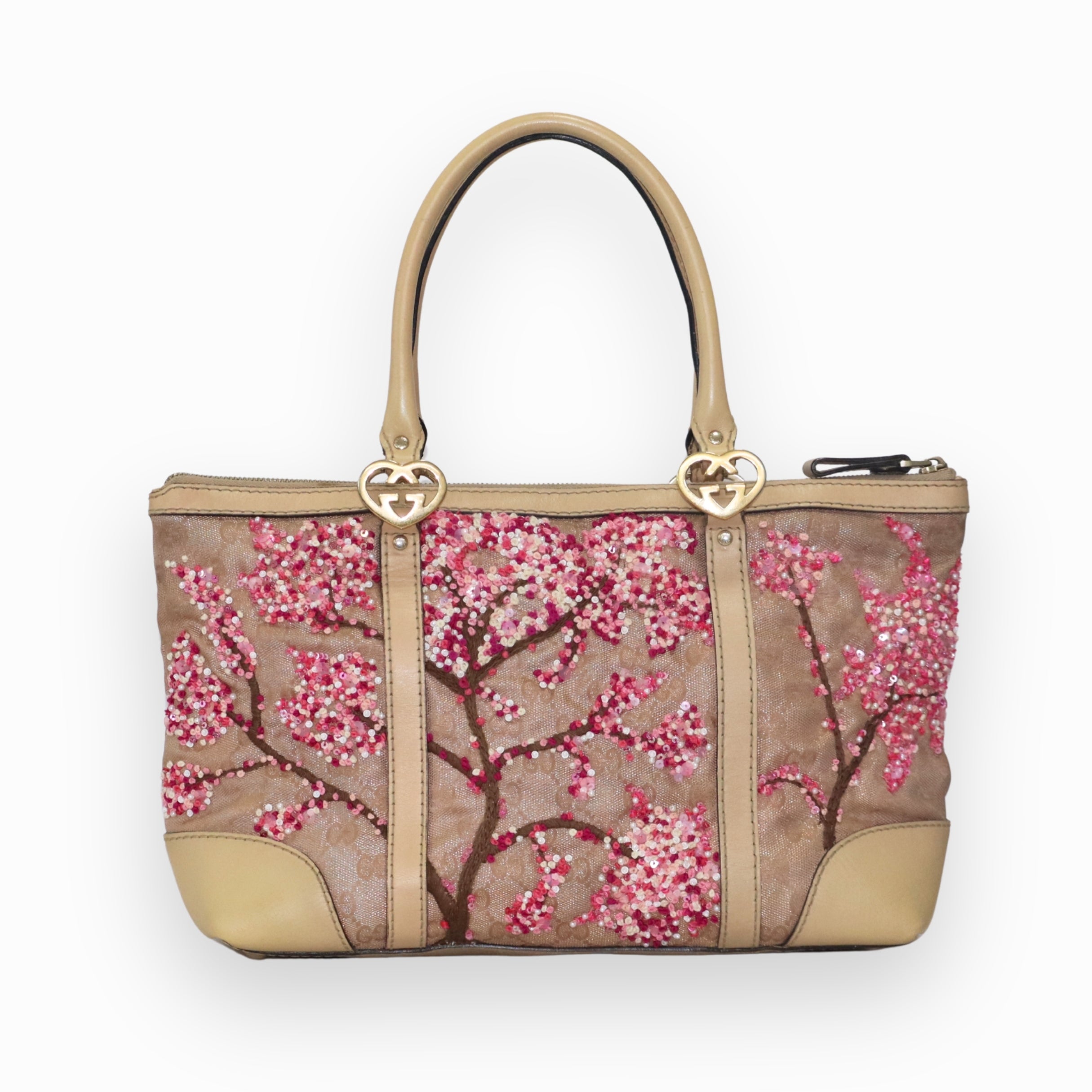 Gucci GG Canvas Lovely Heart Tote Bag