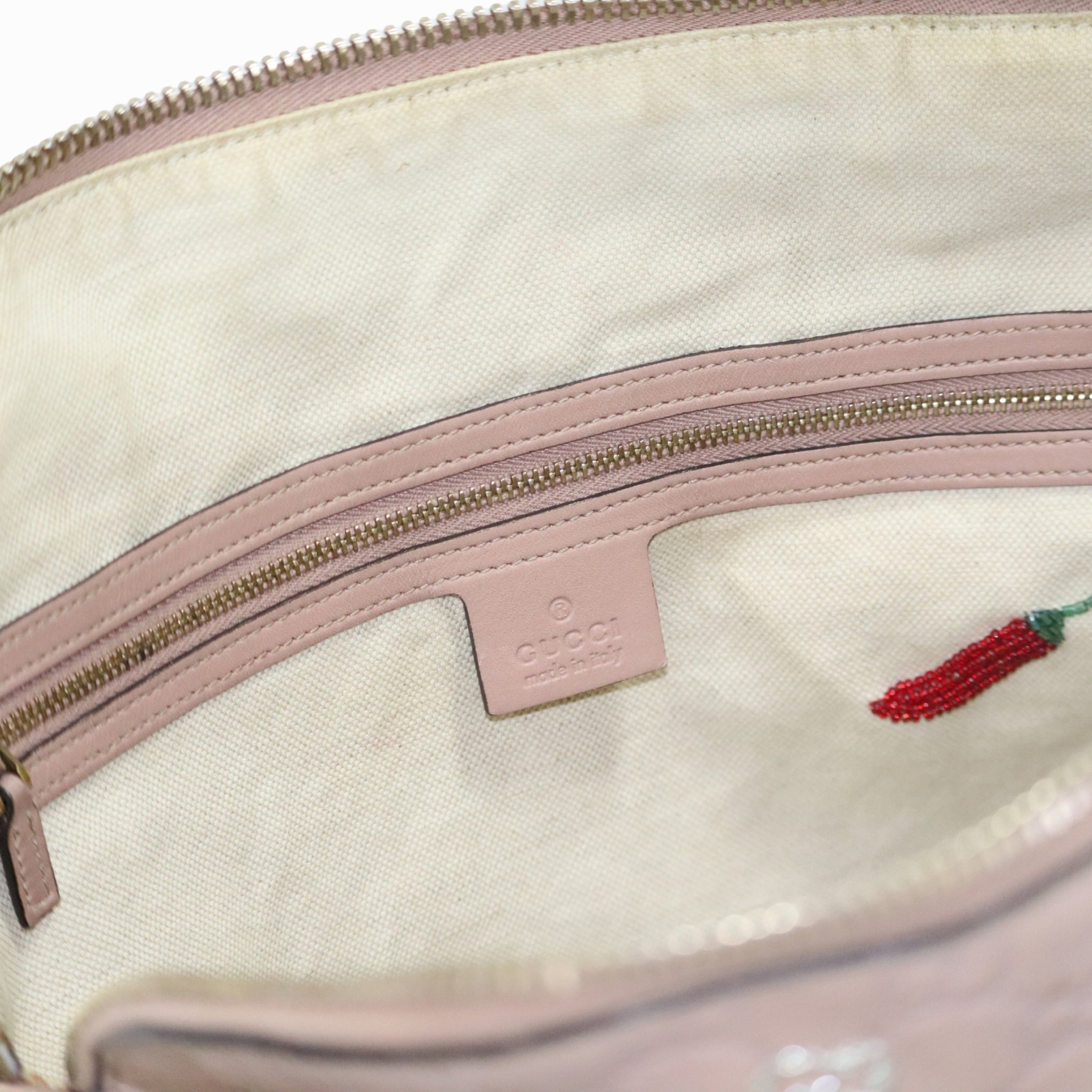Gucci Monogram Leather Shoulder Bag