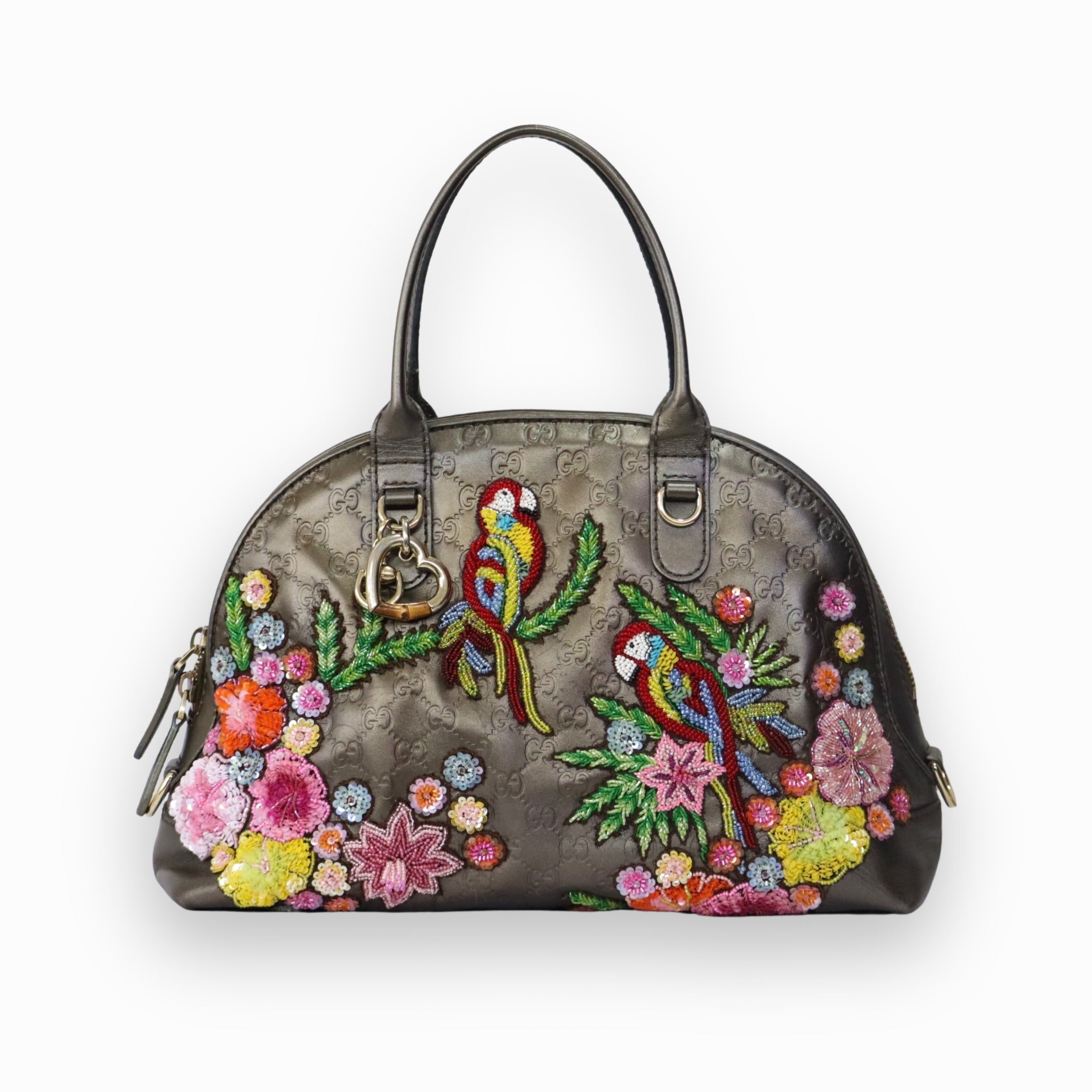 Gucci Heart Charm Dome Satchel