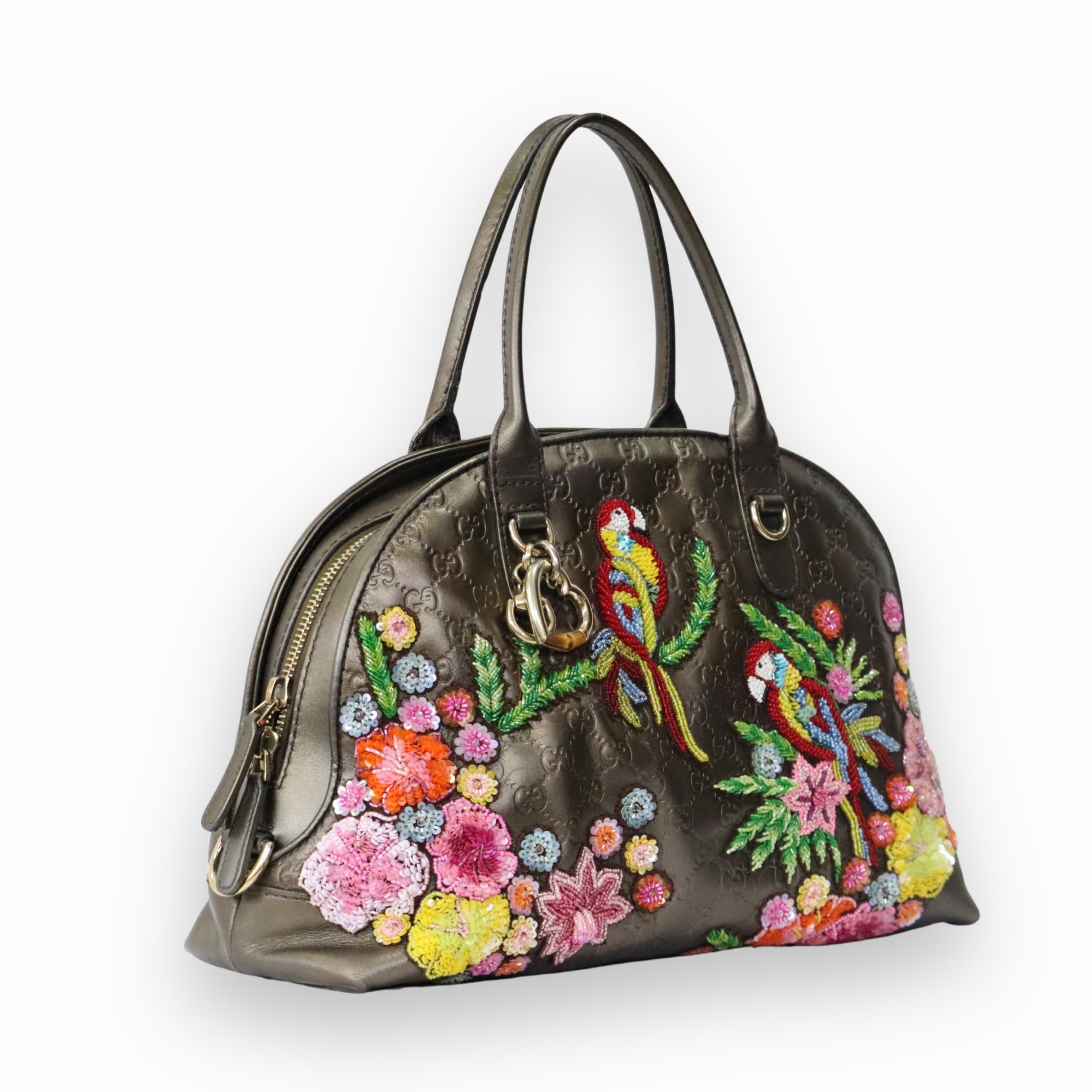 Gucci Heart Charm Dome Satchel