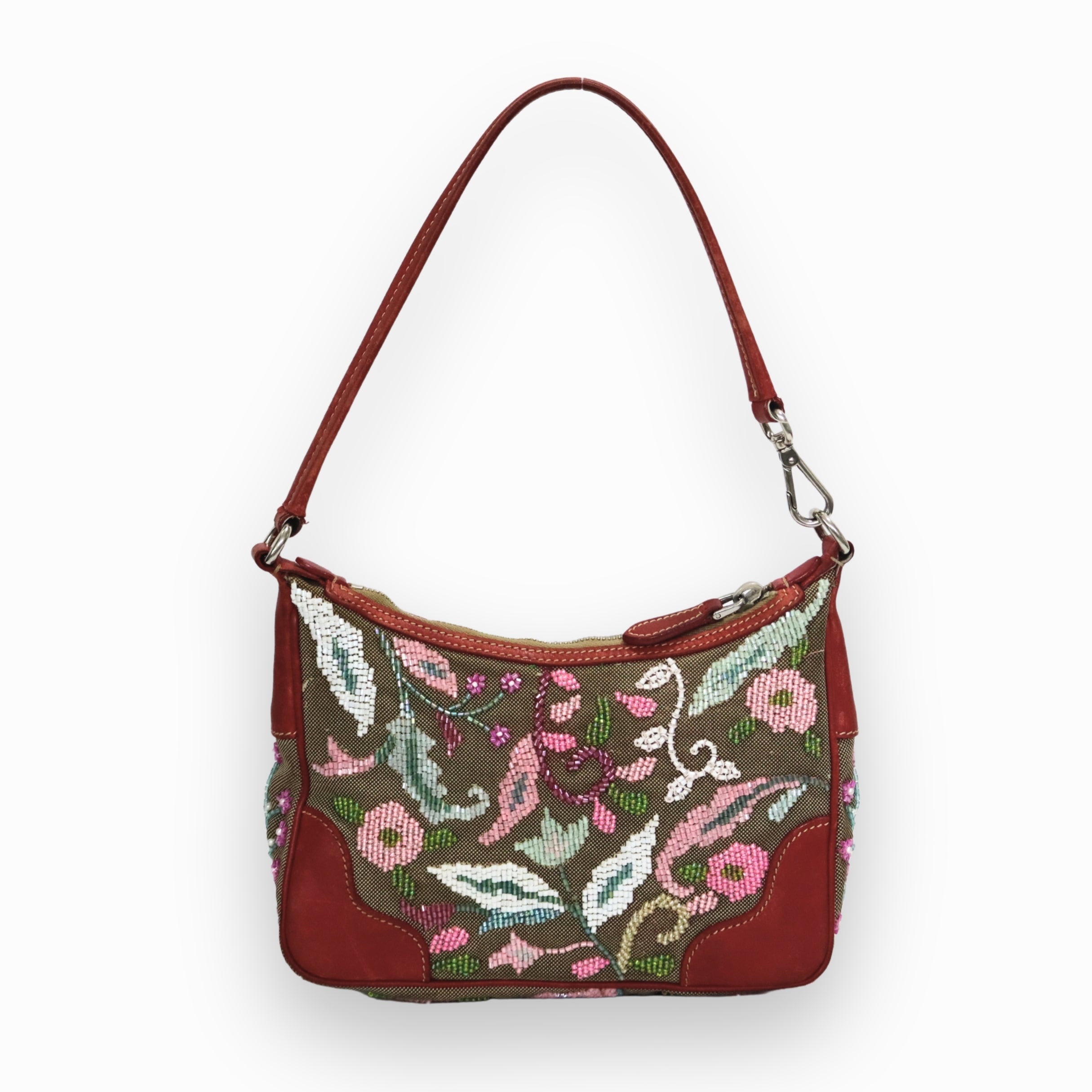Prada Jacquard Shoulder Bag