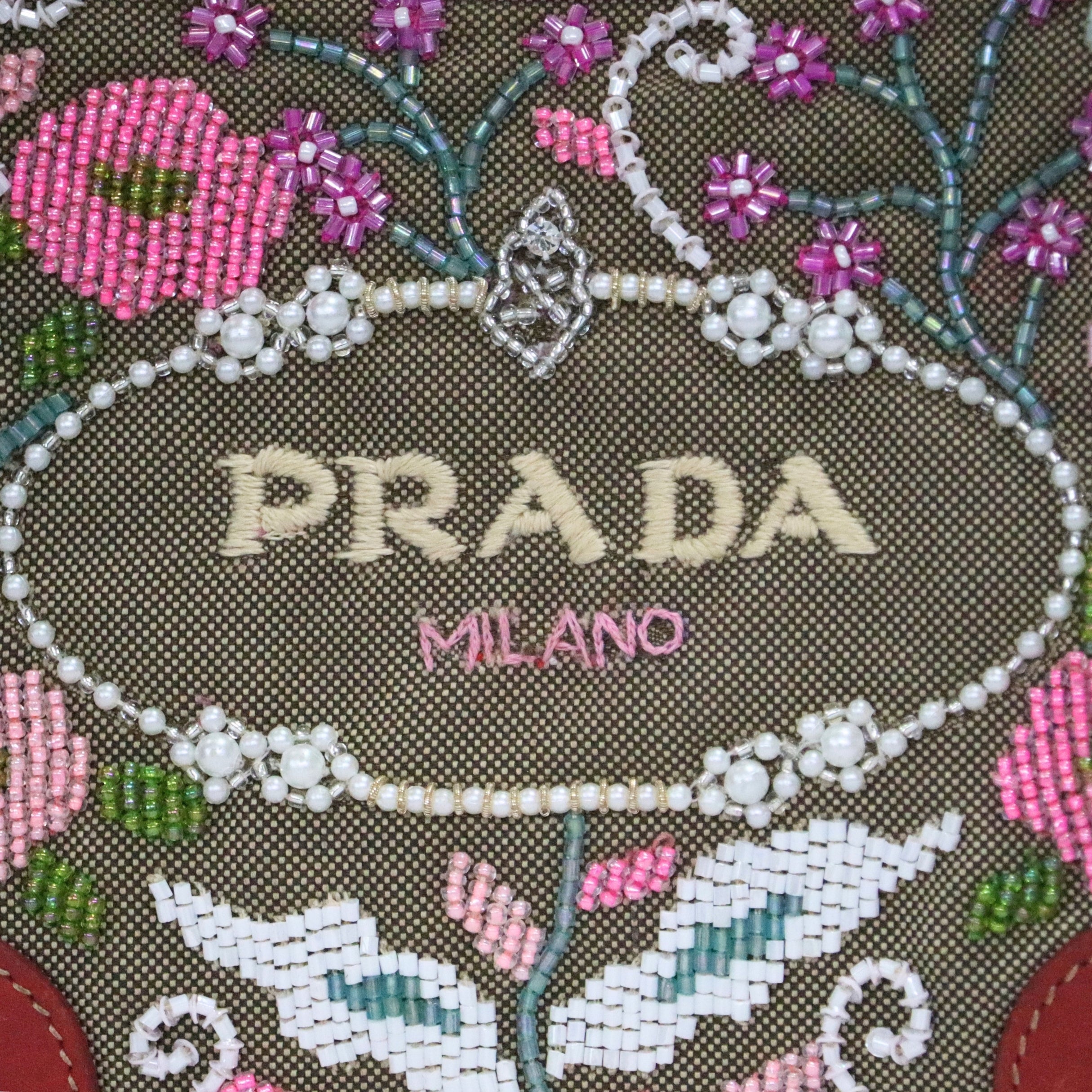 Prada Jacquard Shoulder Bag