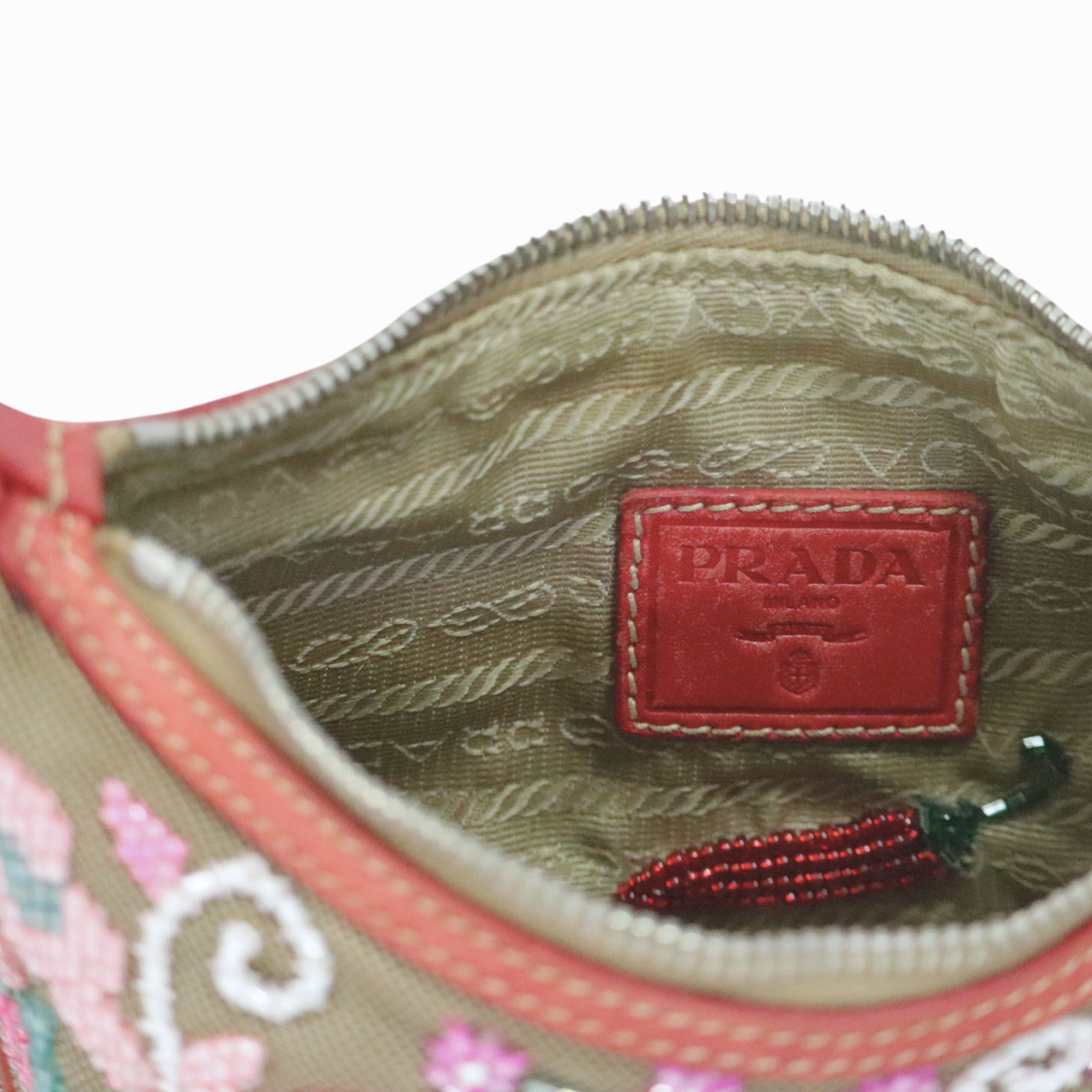 Prada Jacquard Shoulder Bag