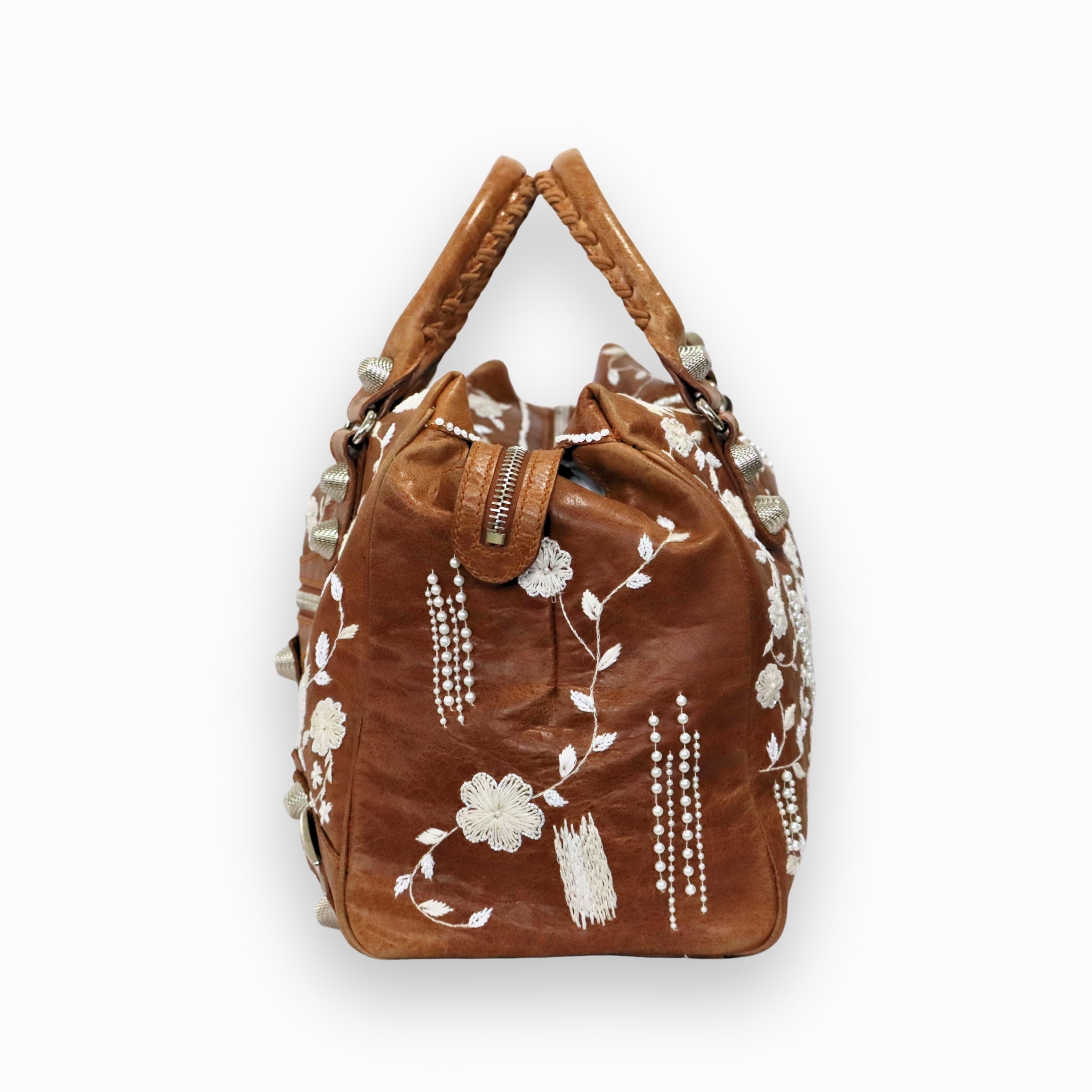 Balenciaga Mandarin Leather Giant Tote