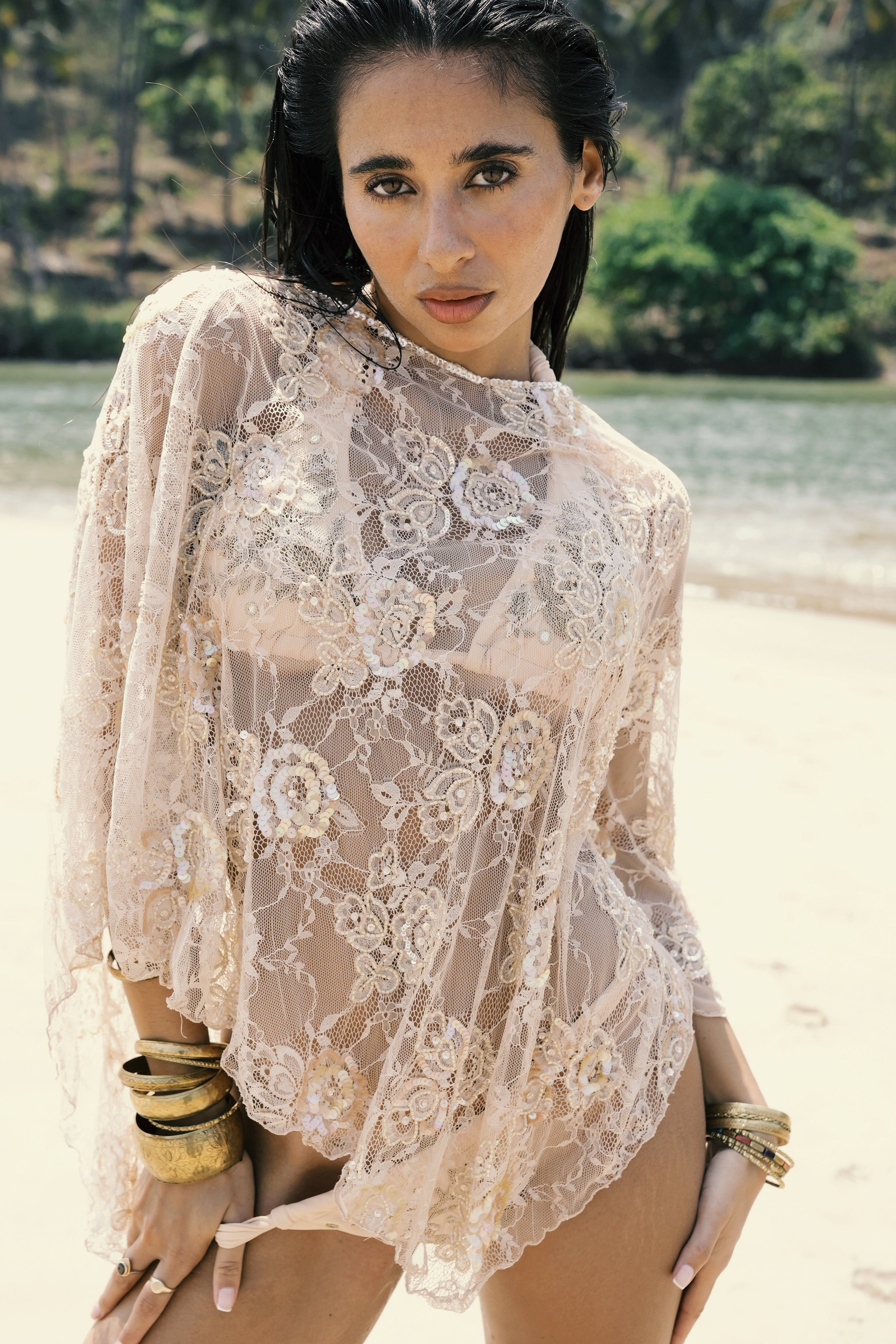 Isabel Lace Poncho